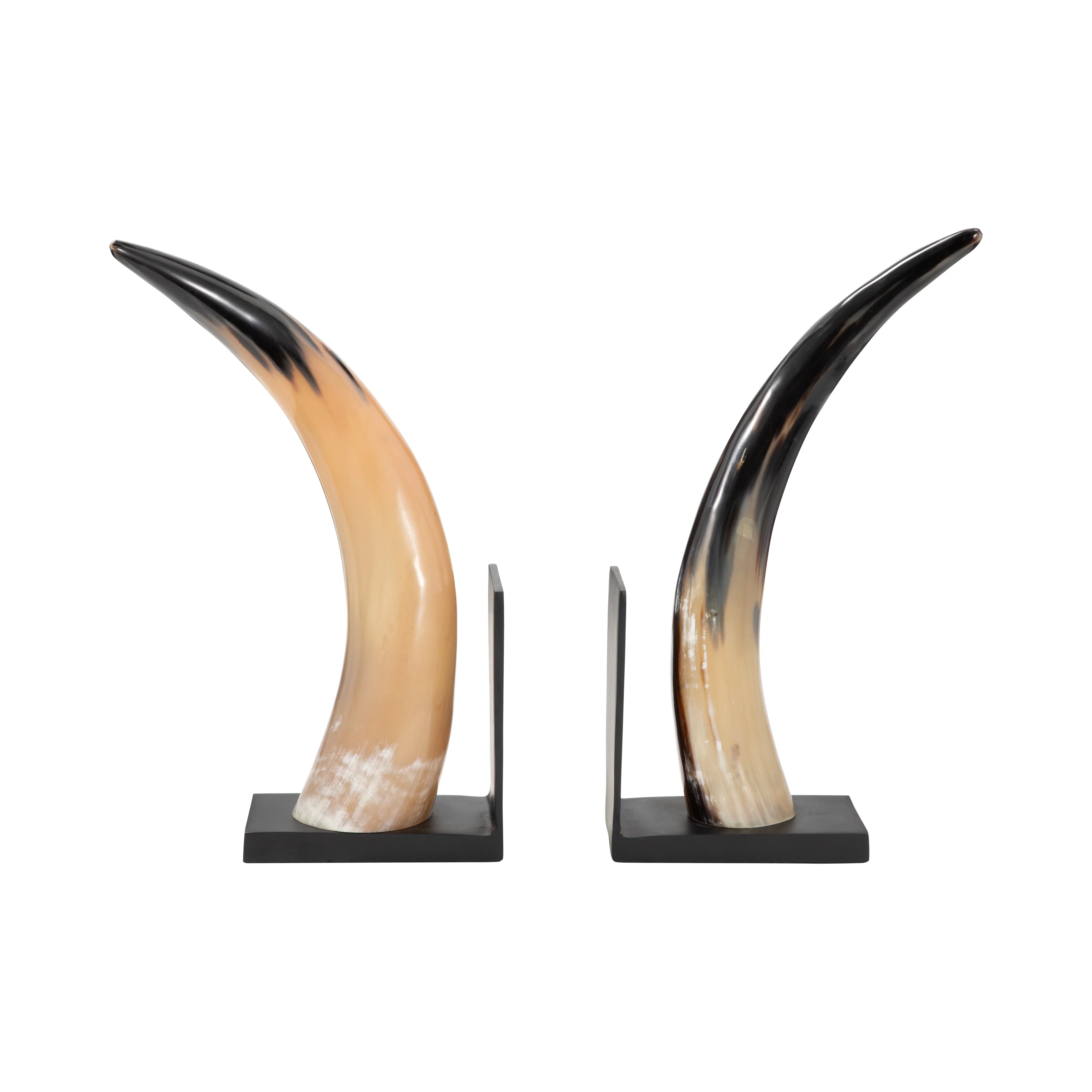 S/2 14" Gamil Horn Bookends - Image 10