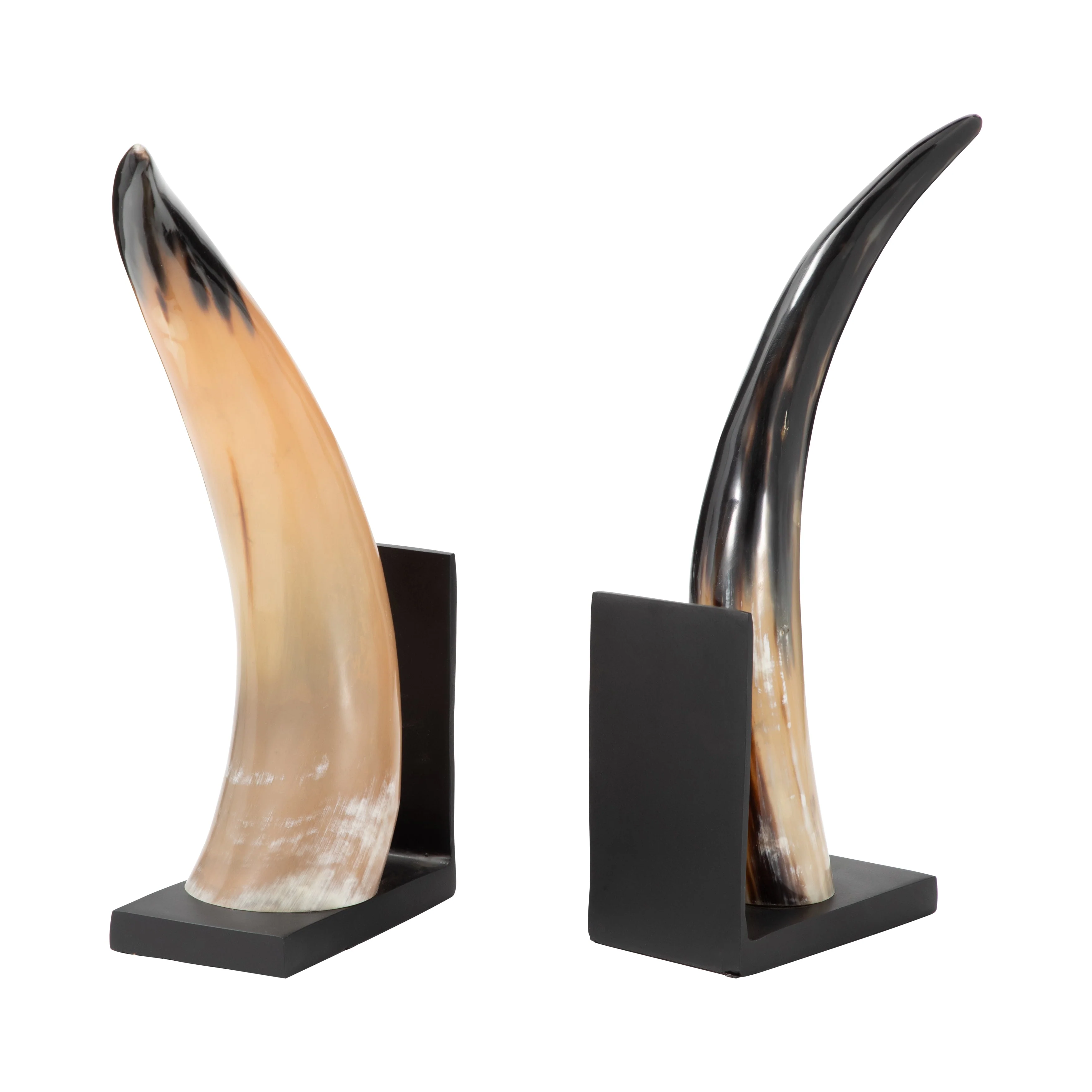 S/2 14" Gamil Horn Bookends - Image 3
