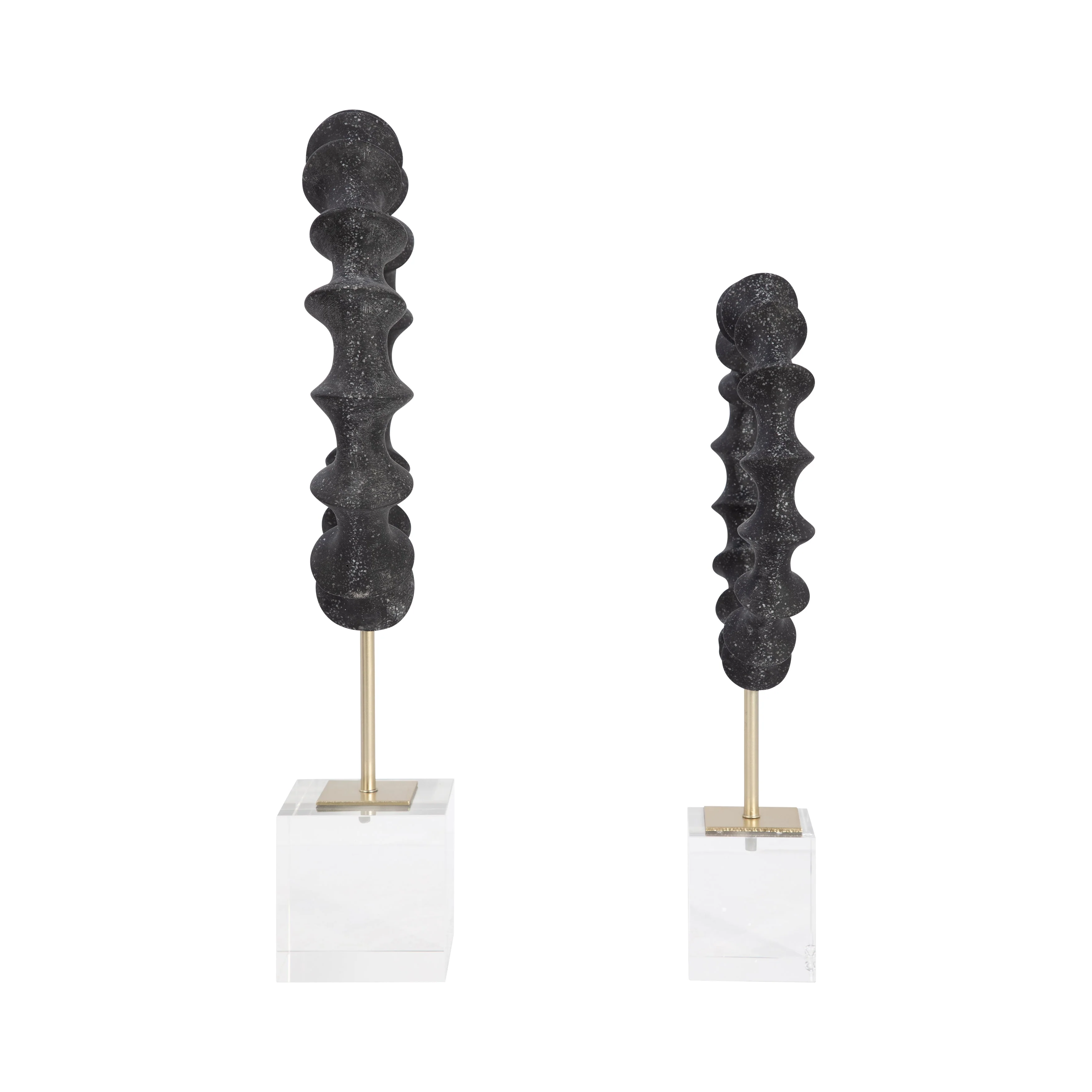 S/2 15/18" Operose Statuary, Black - Image 12