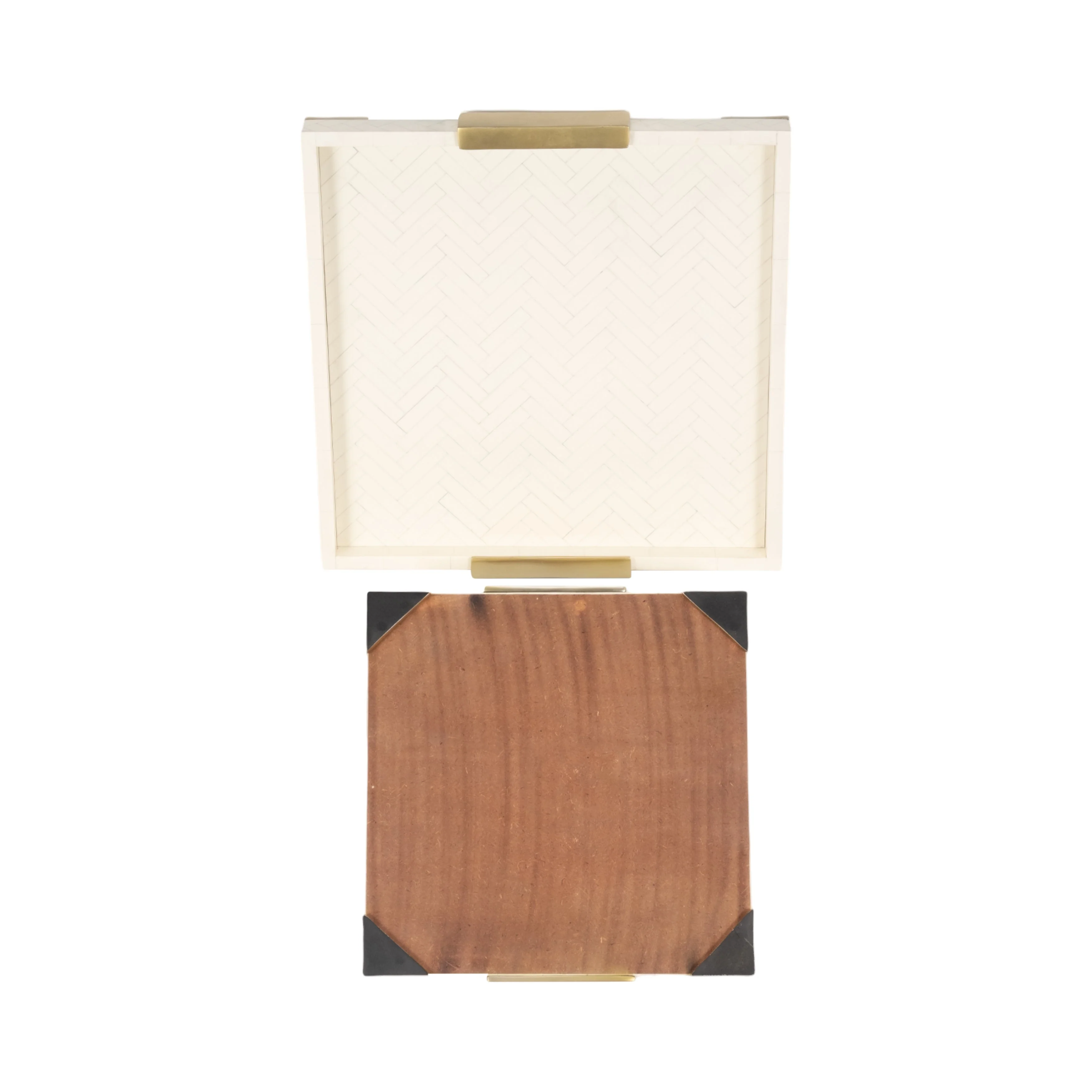 S/2 16/20" Carley Resin Trays, Natural - Image 7