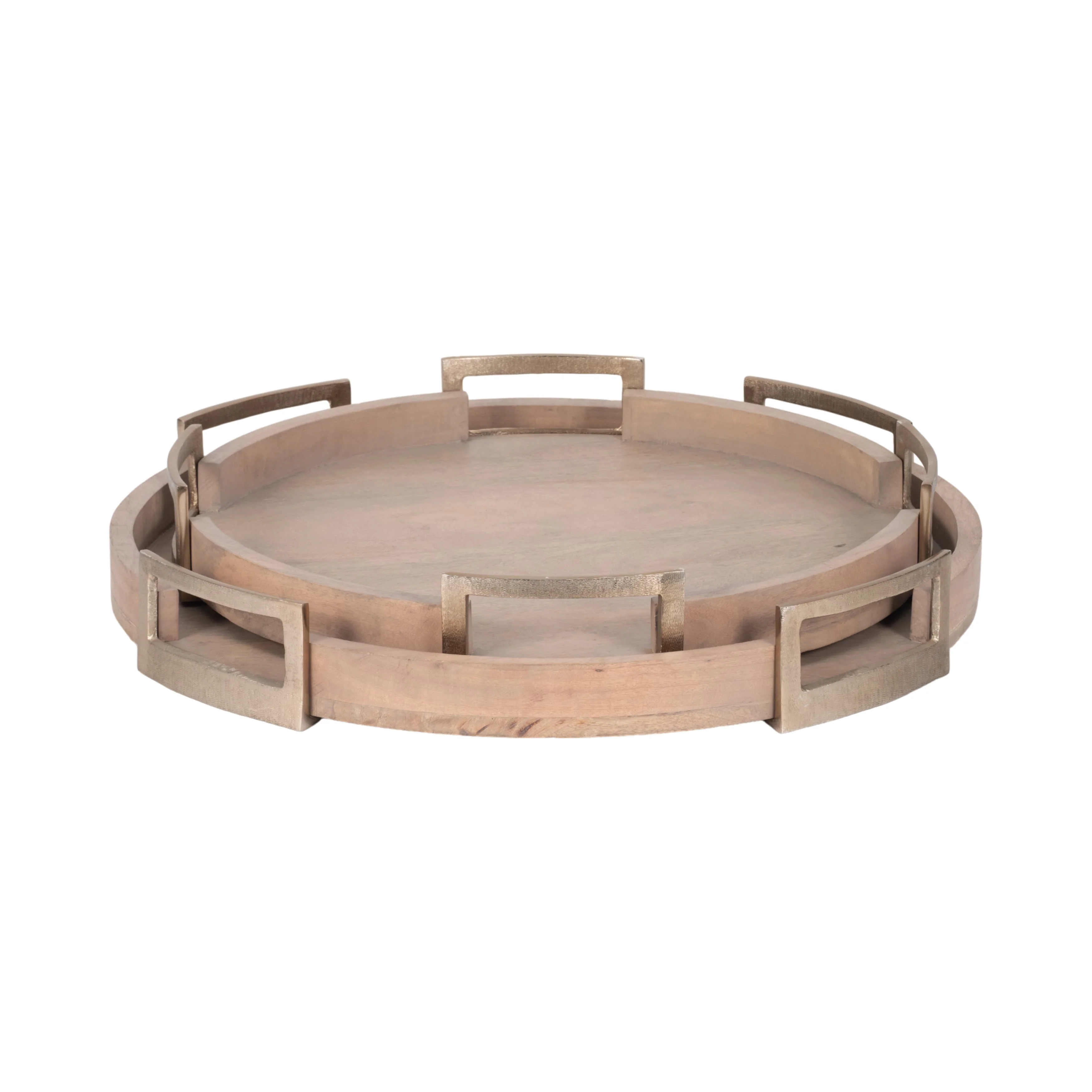 S/2 22/26" Maxwell Round Wood Trays, Natural - Image 12