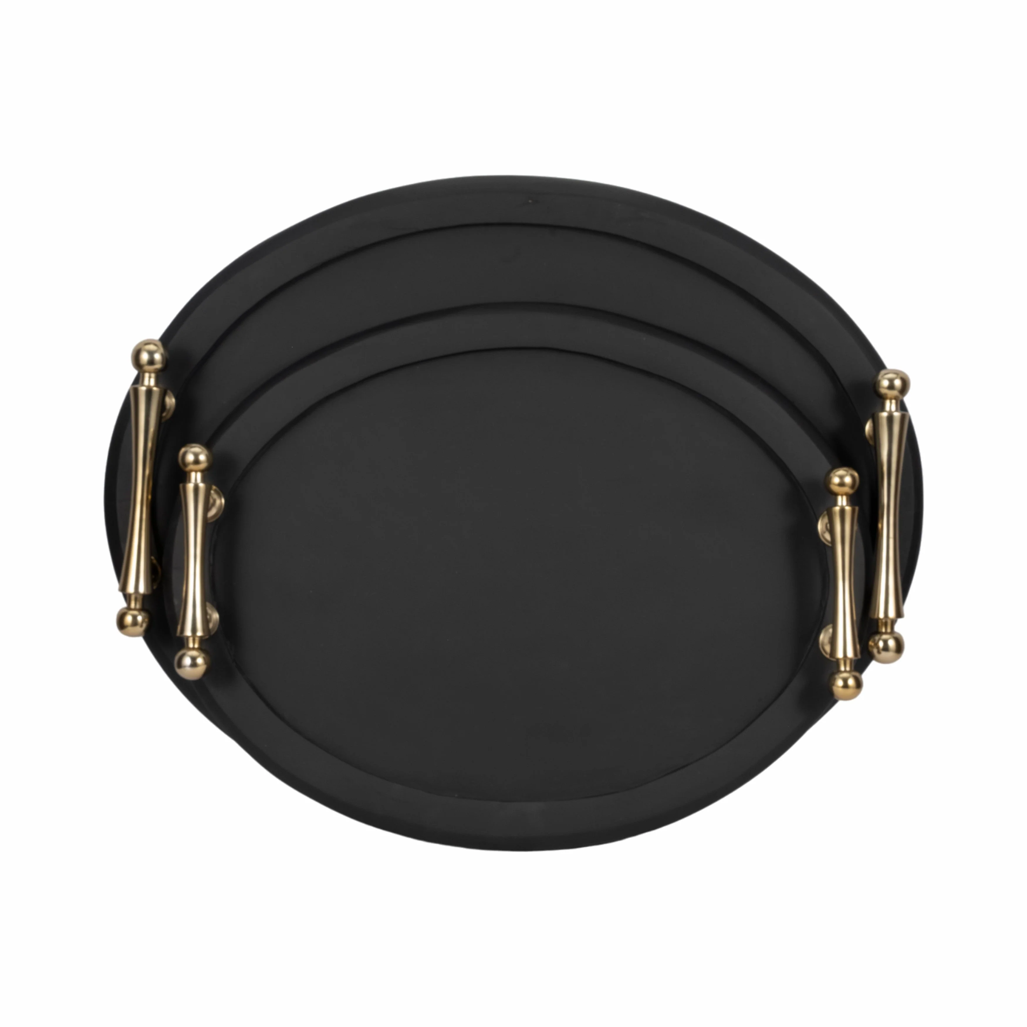 S/2 25/29" Cylde Wood Trays, Black - Image 5
