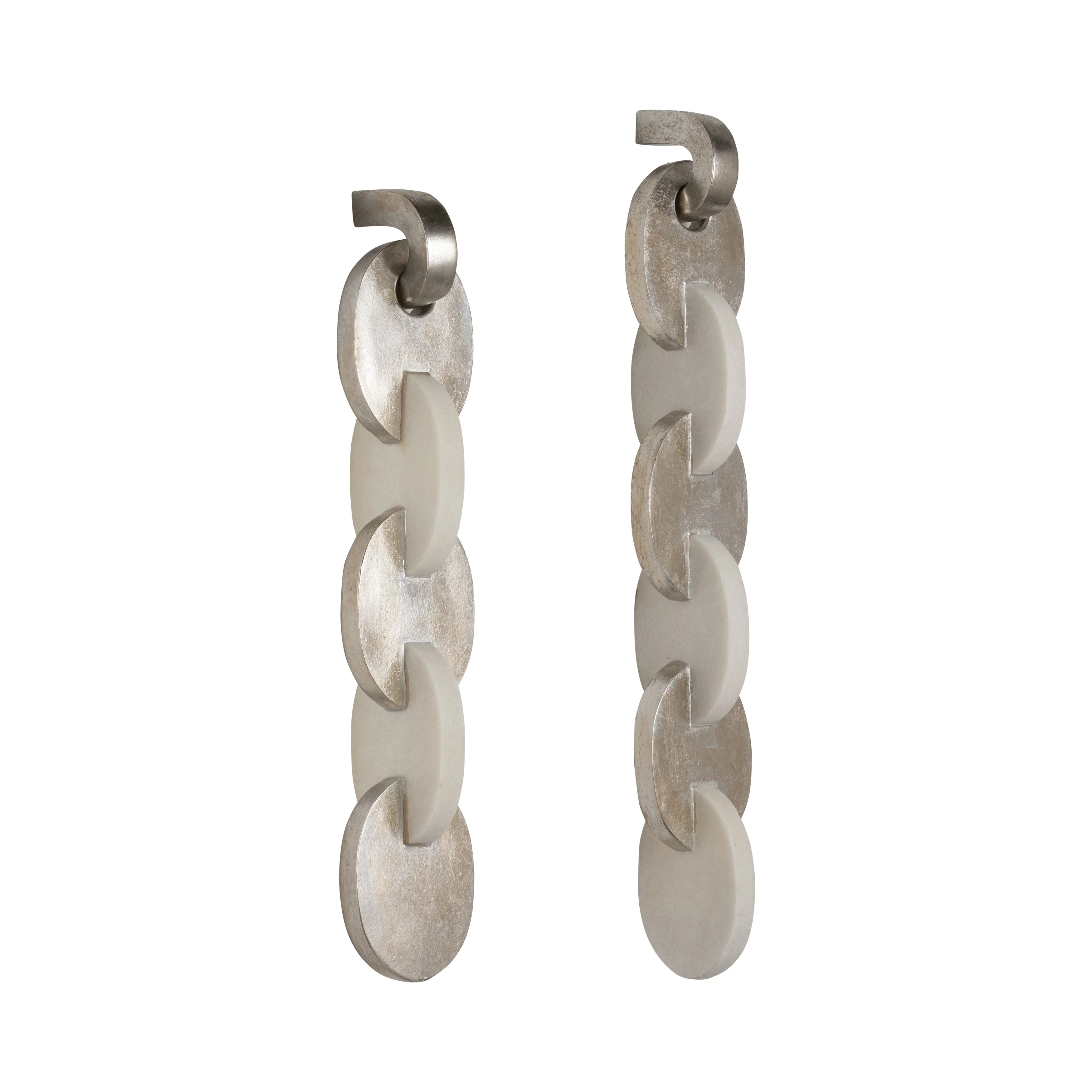 S/2 27/31" Ambrose Linked Quartz Resin Wall Decor - Image 2