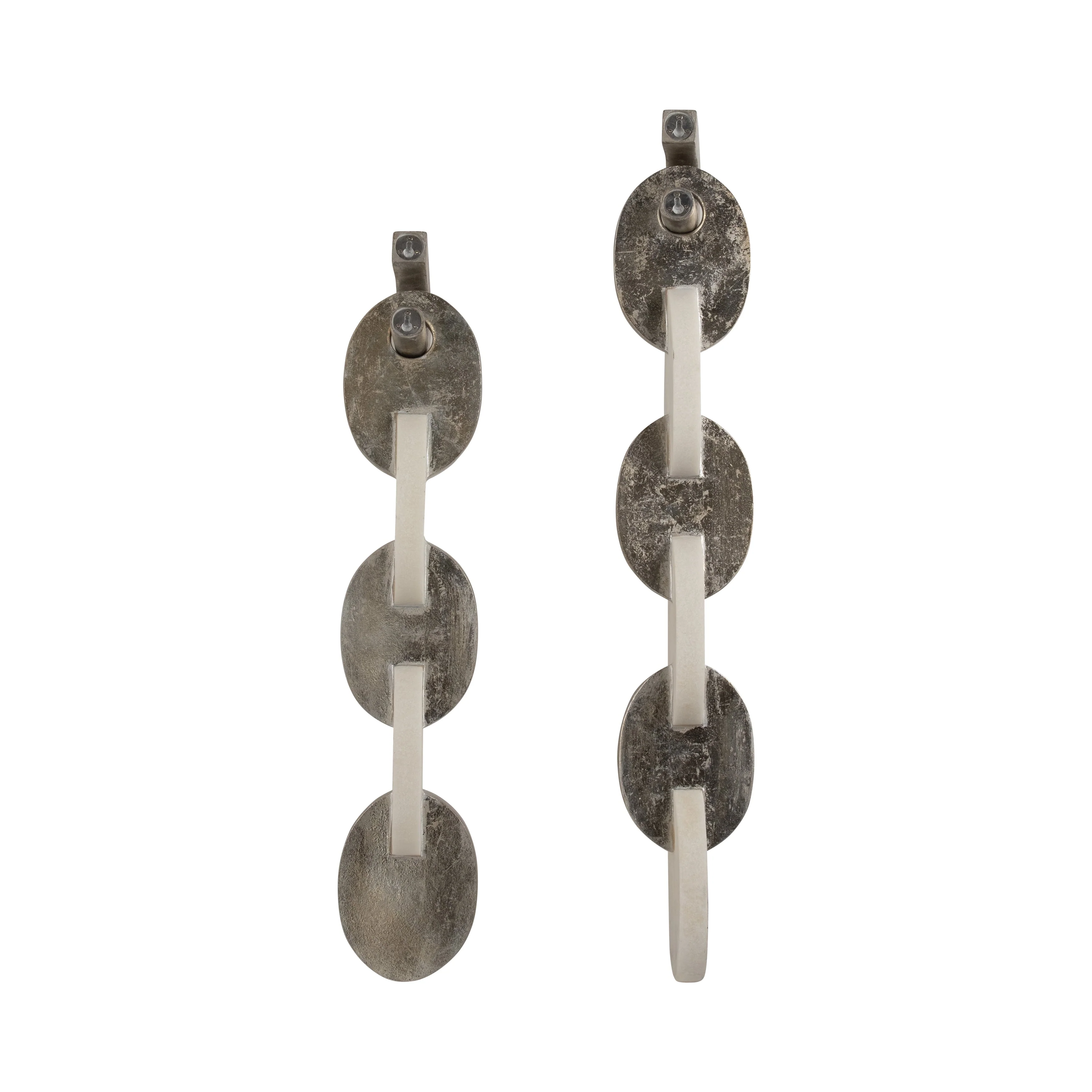 S/2 27/31" Ambrose Linked Quartz Resin Wall Decor - Image 4