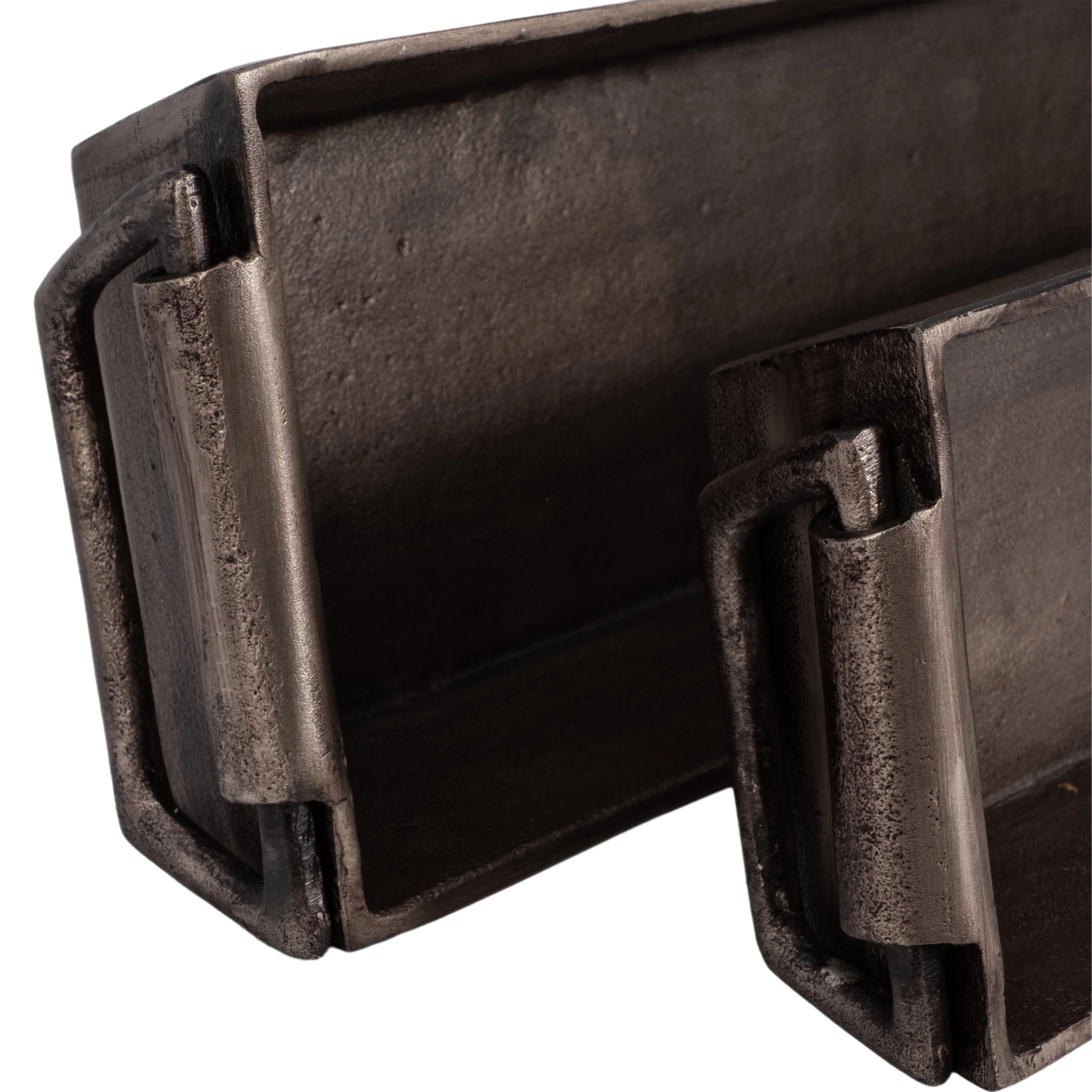 S/2 36/40" Jasper Silver Trays - Image 6