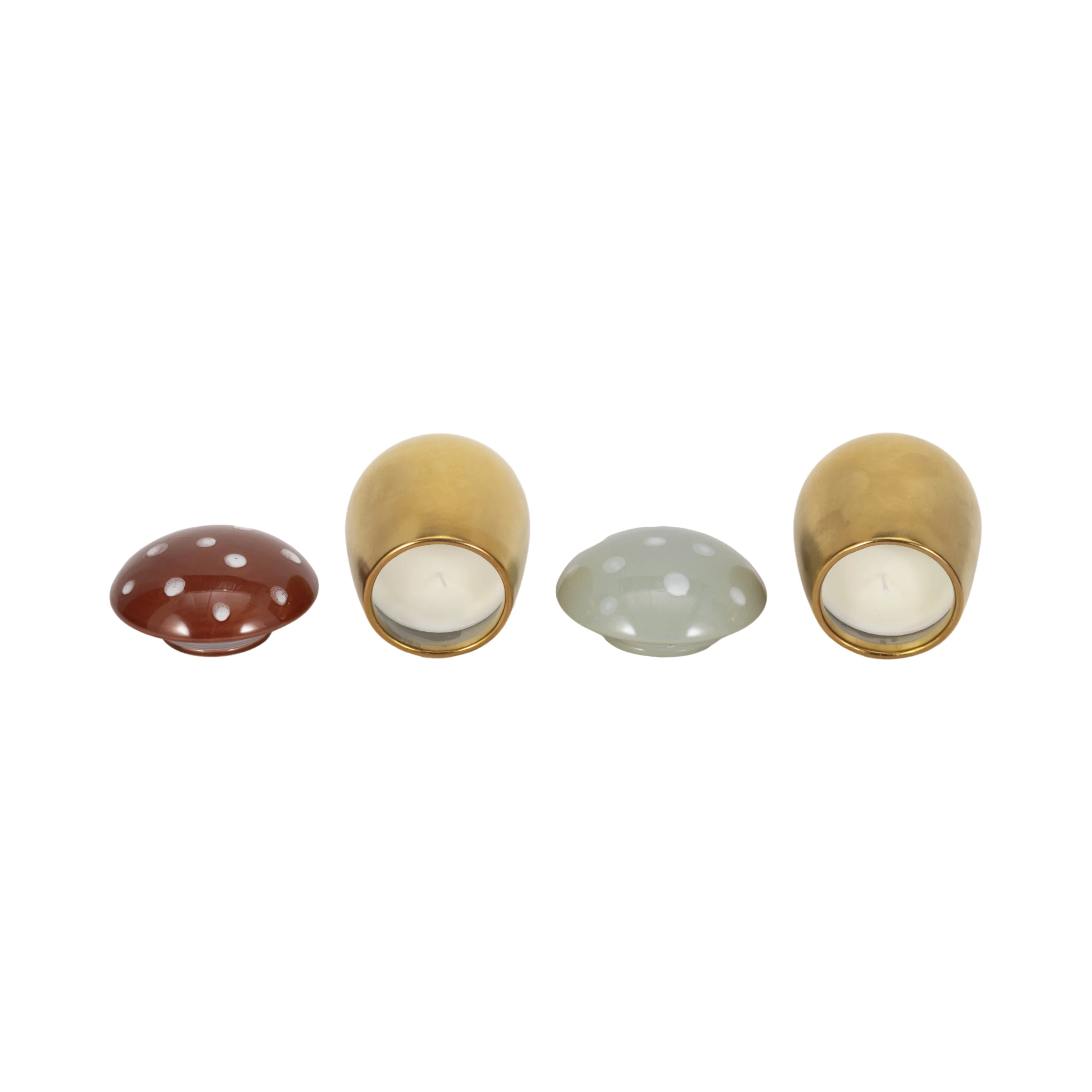 S/2 6 Oz Fig&apricot 6" Mushroom Candle,brwn/ivory - Image 12
