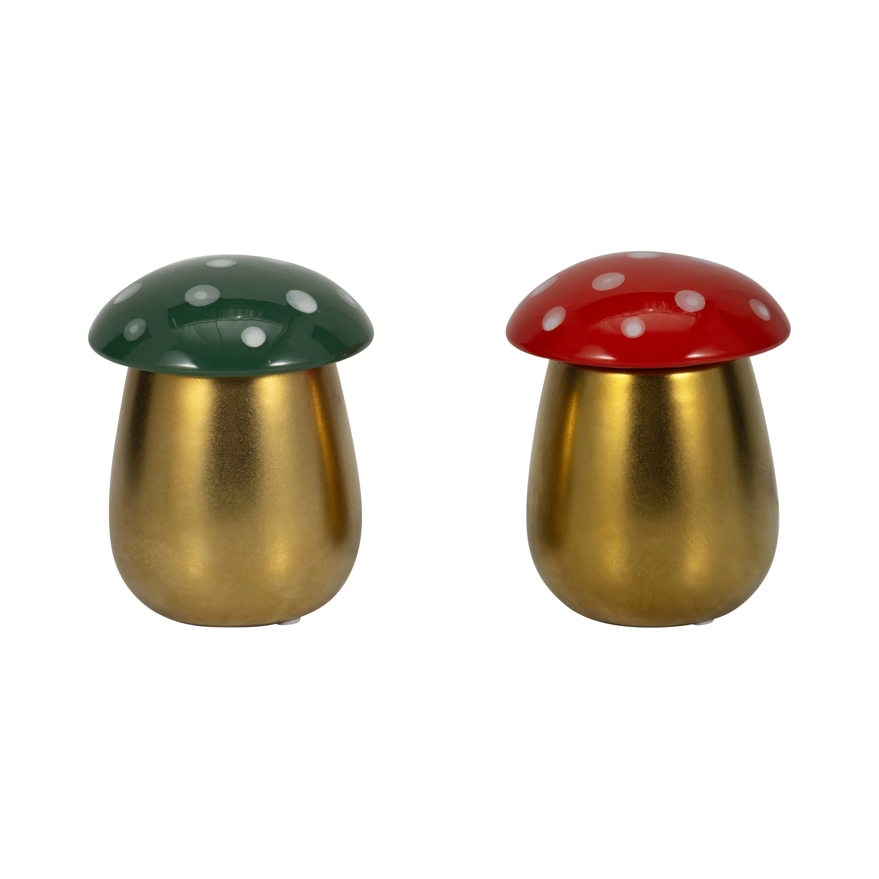 S/2 6 Oz Santal Spruce 6" Mushroom Cndle,red/green - Image 10