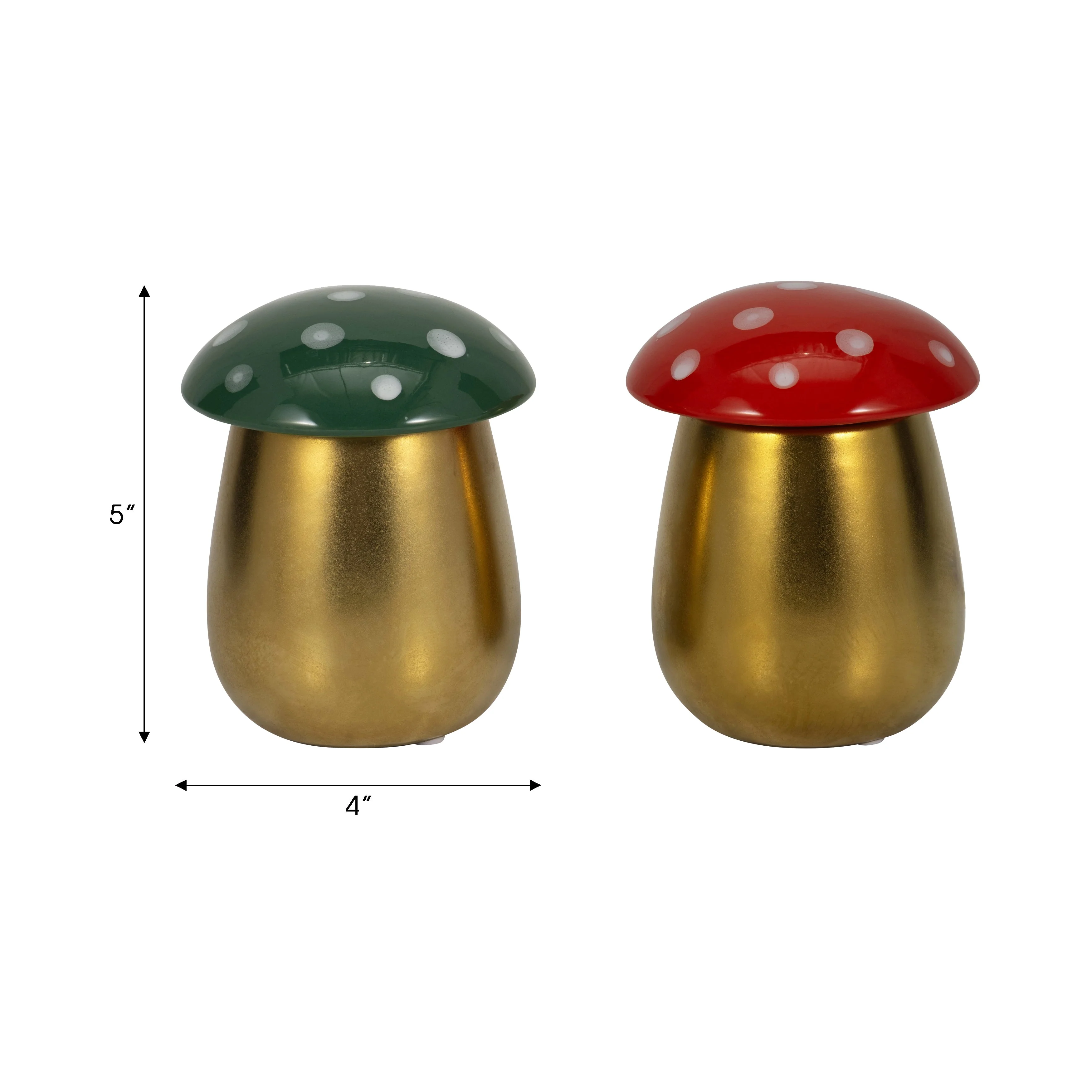 S/2 6 Oz Santal Spruce 6" Mushroom Cndle,red/green - Image 16