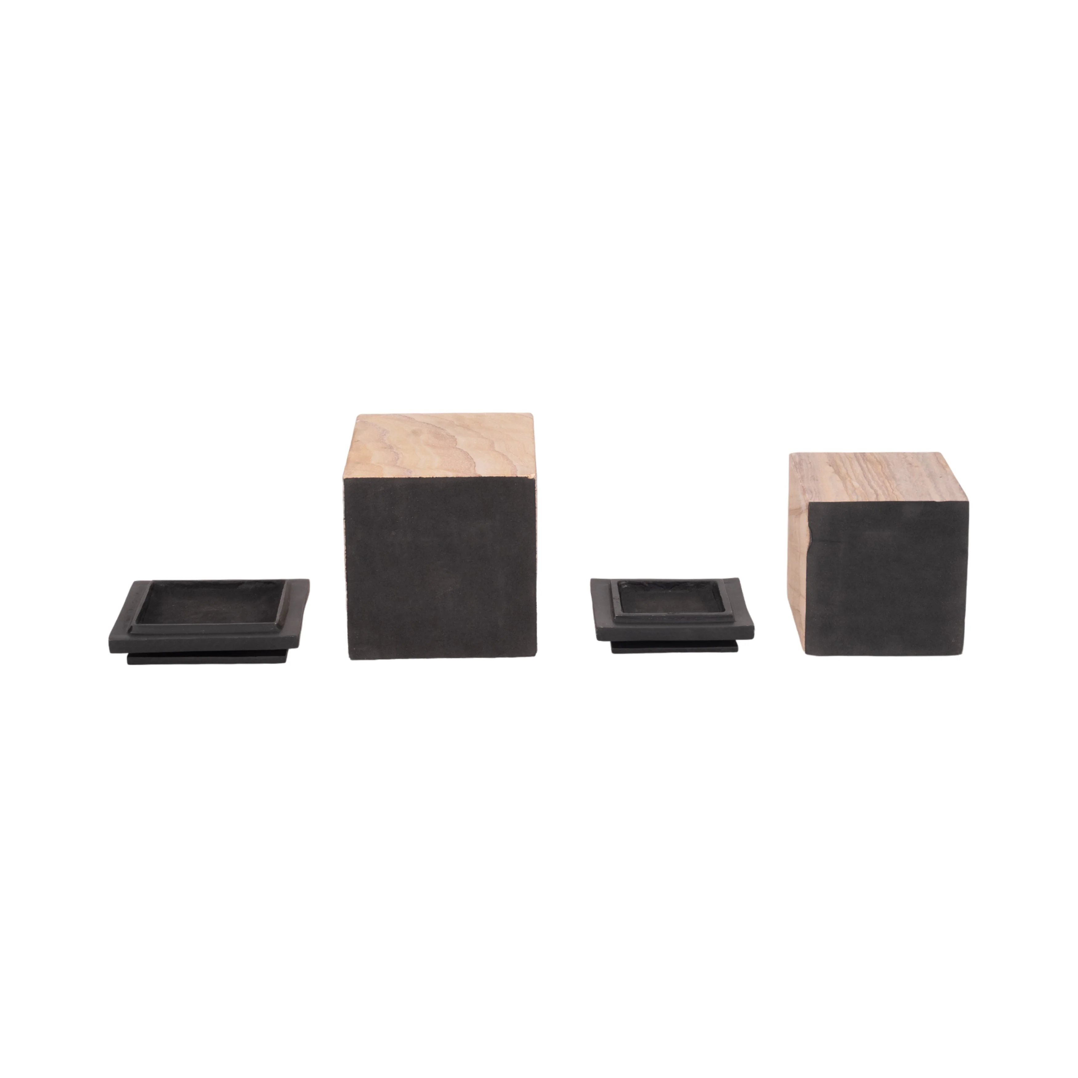 S/2 8/9" Maverick Sandstone Boxes, Natural - Image 16