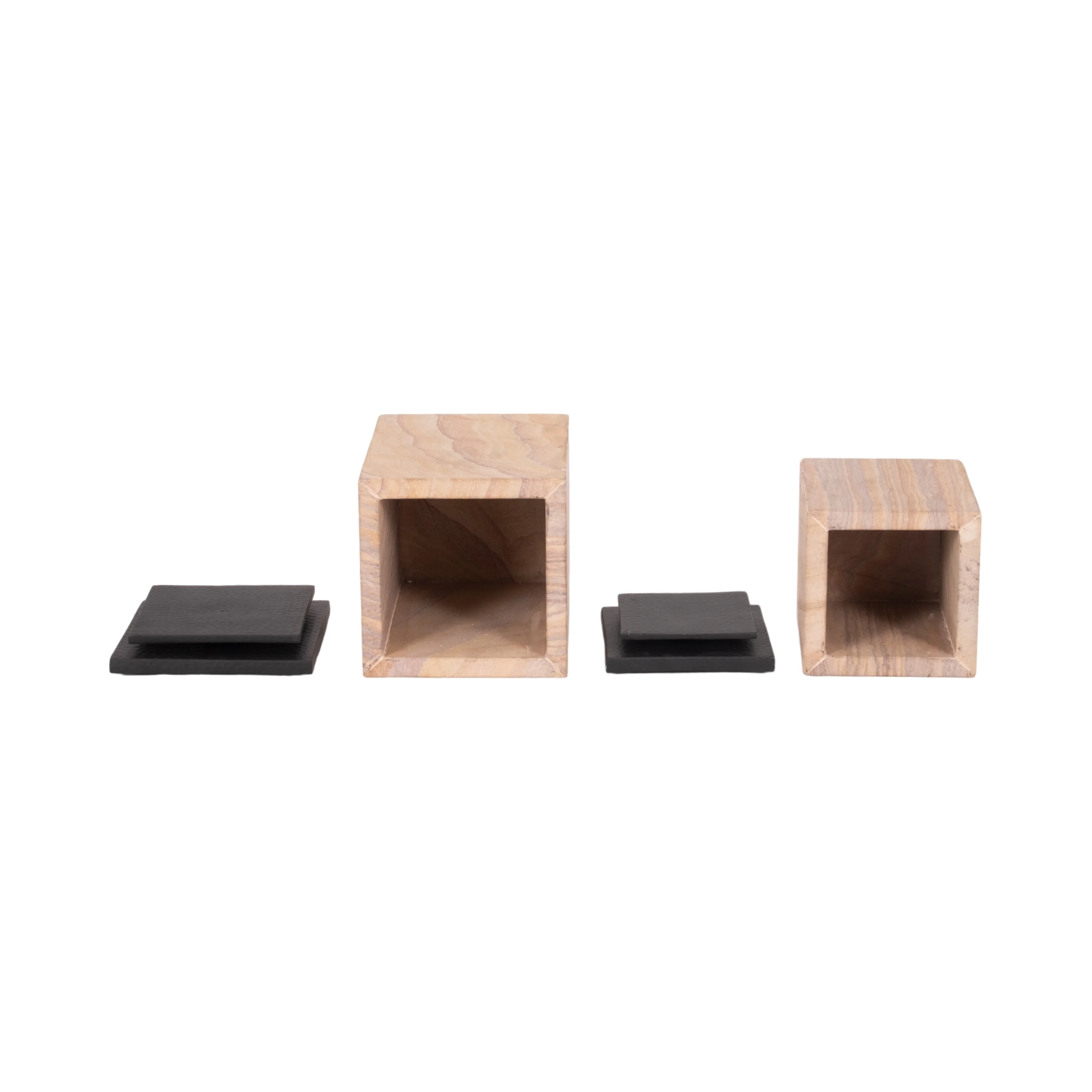 S/2 8/9" Maverick Sandstone Boxes, Natural - Image 6