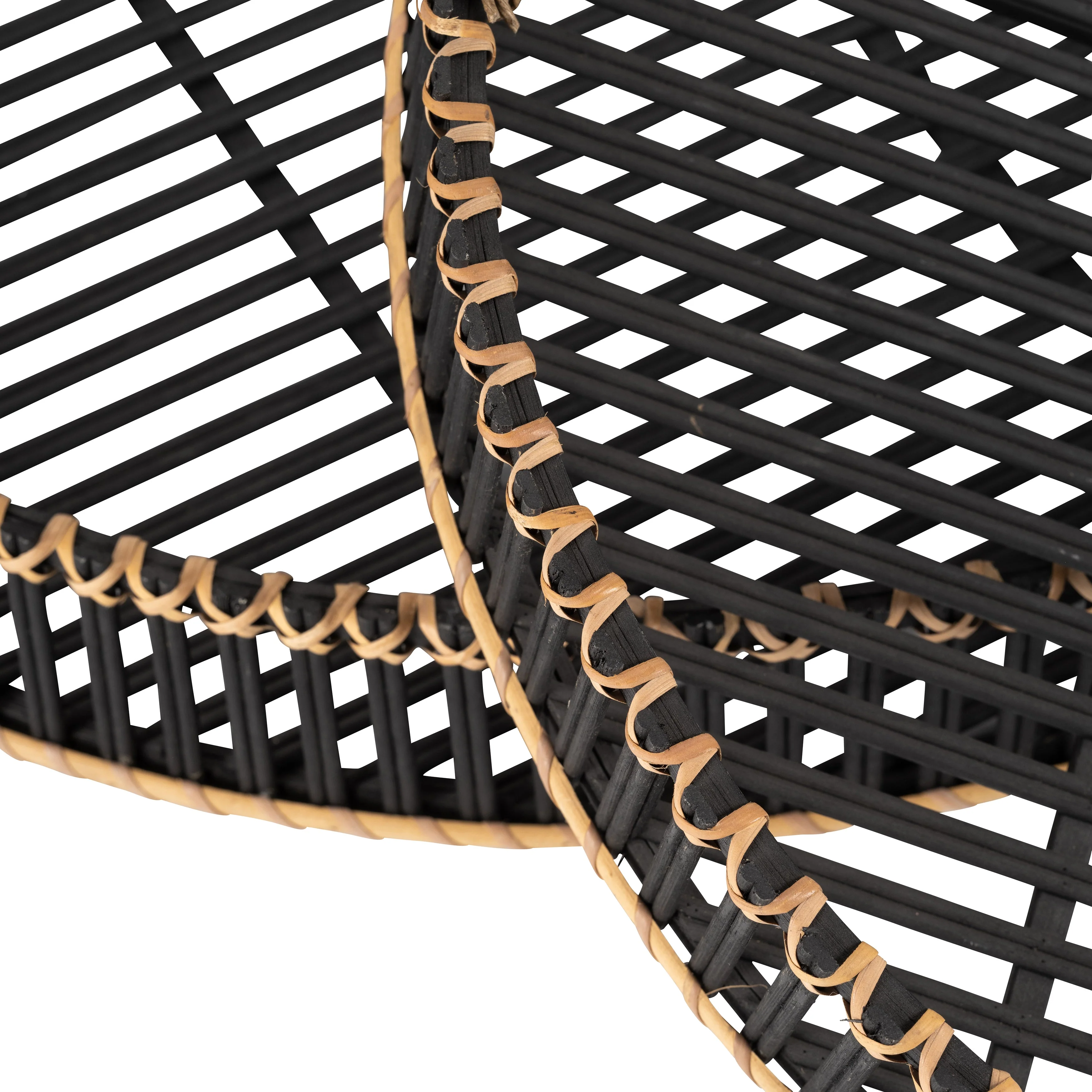 S/2 BAMBOO 24/30" ROUND TRAYS, BLACK - Image 15