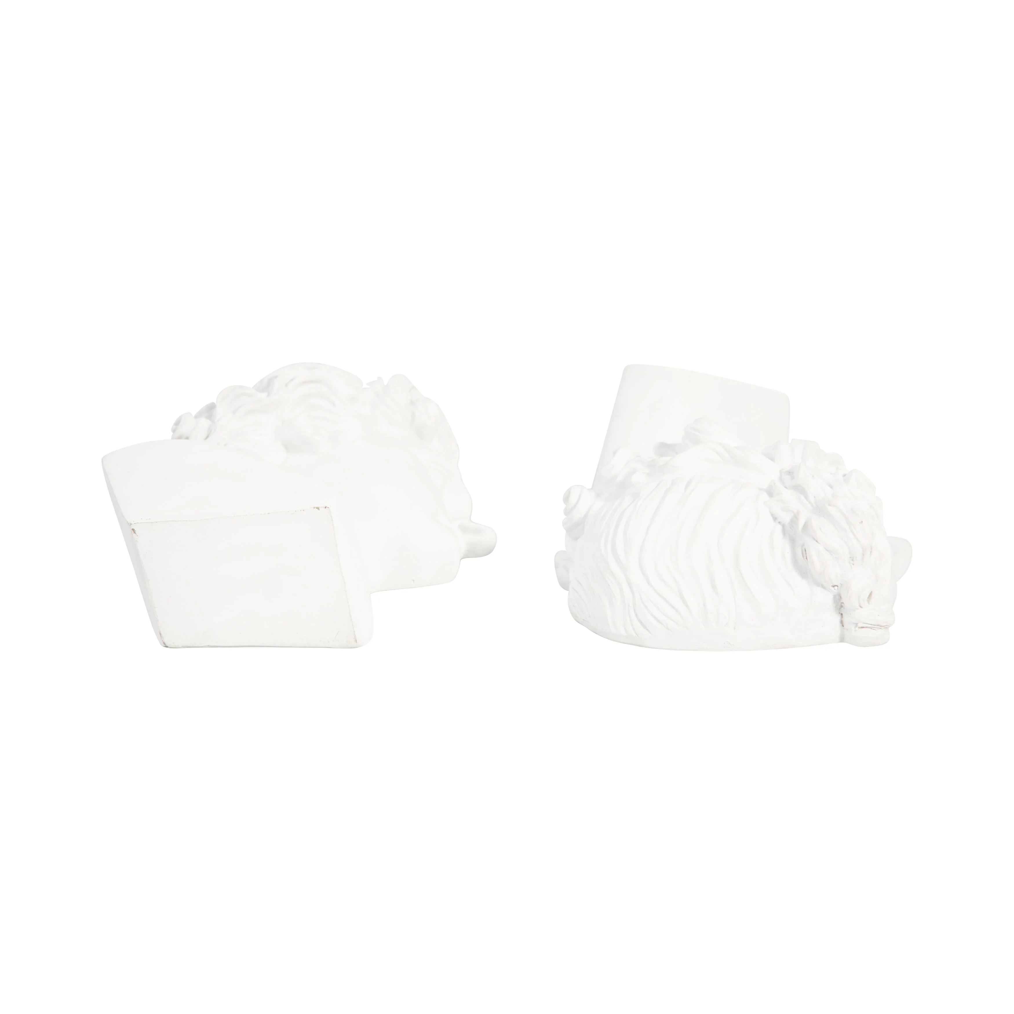 S/2 Resin, 9" Greek Goddess Bookends, White - Image 15