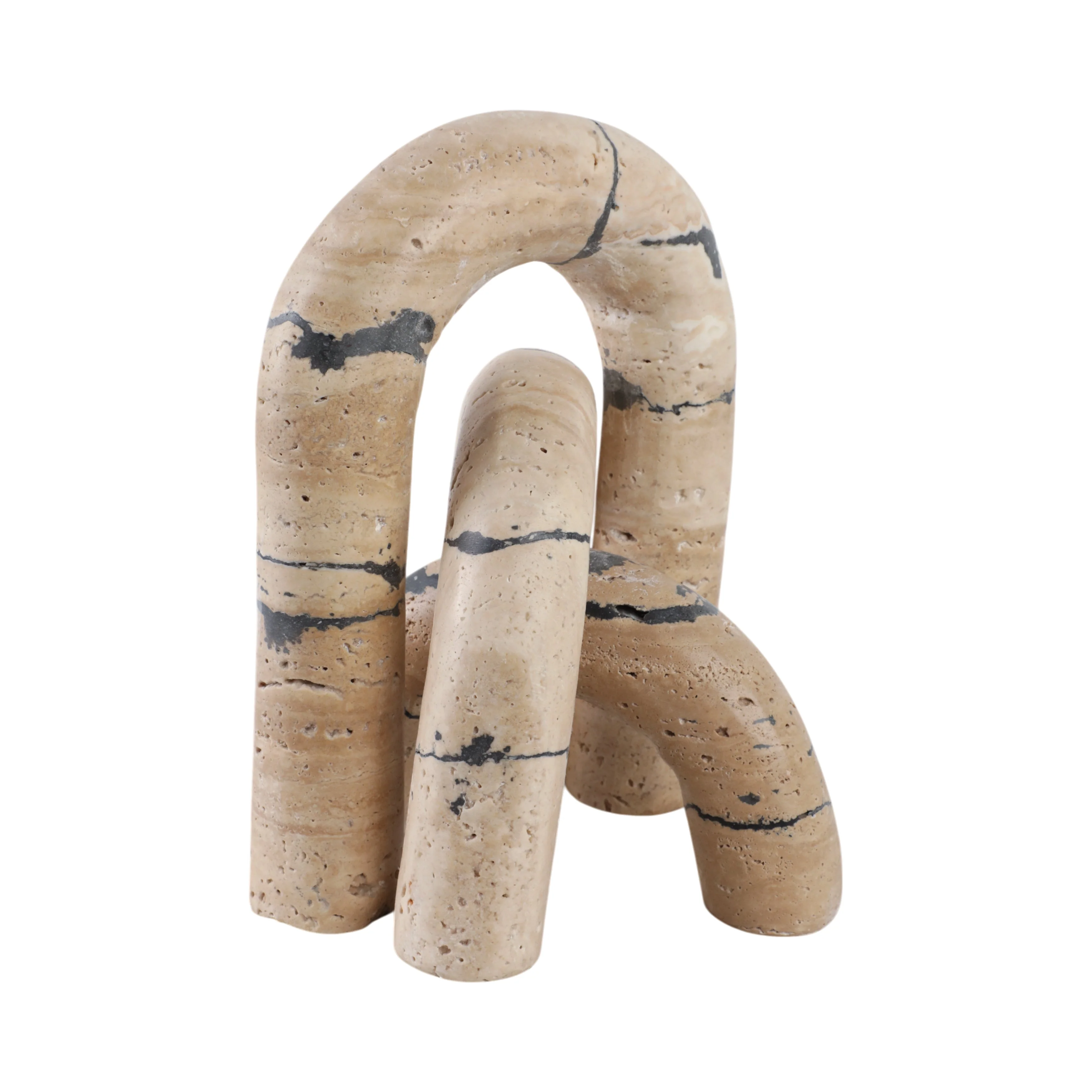 S/3 10" Gorda Crackle Travertine Arches - Image 3