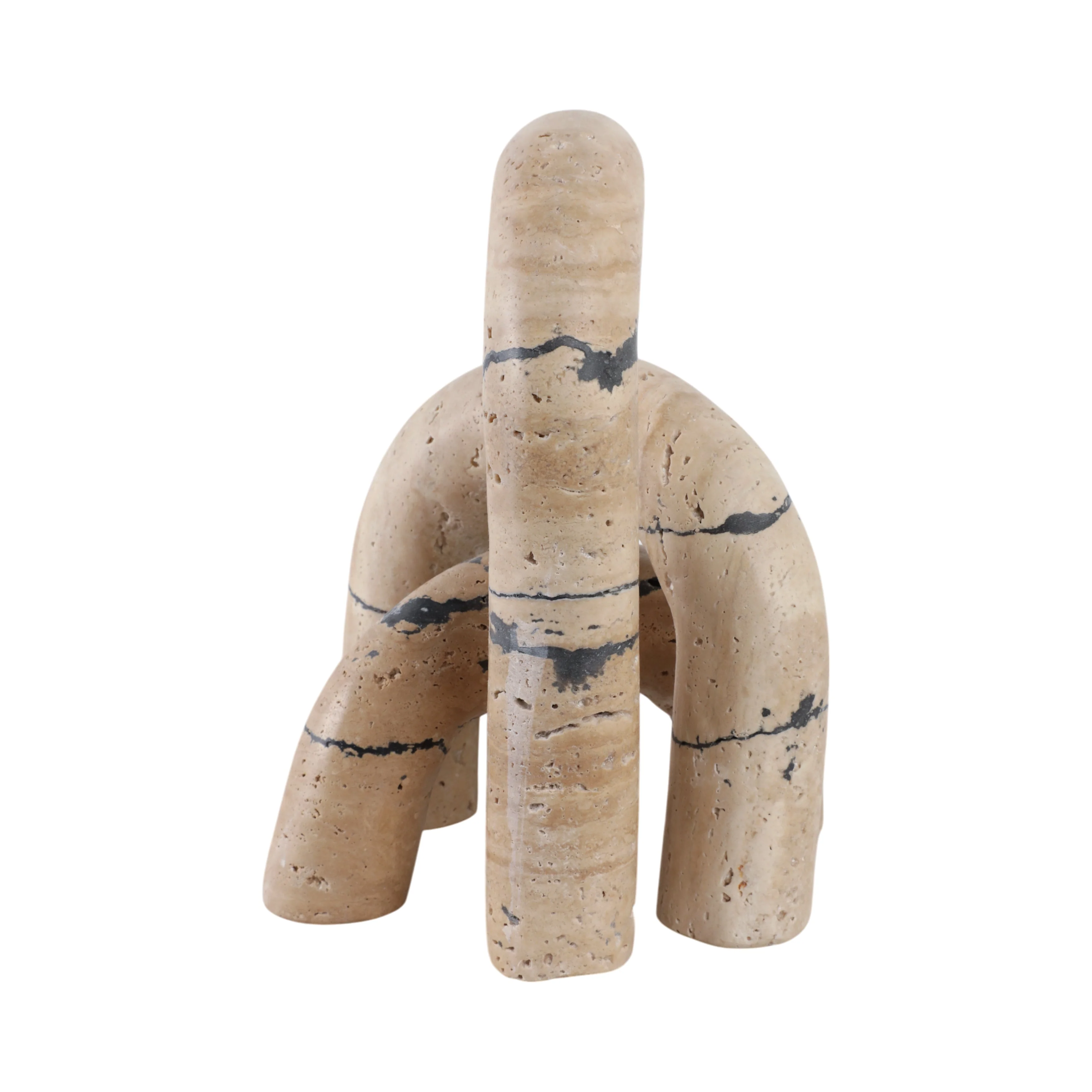 S/3 10" Gorda Crackle Travertine Arches - Image 4