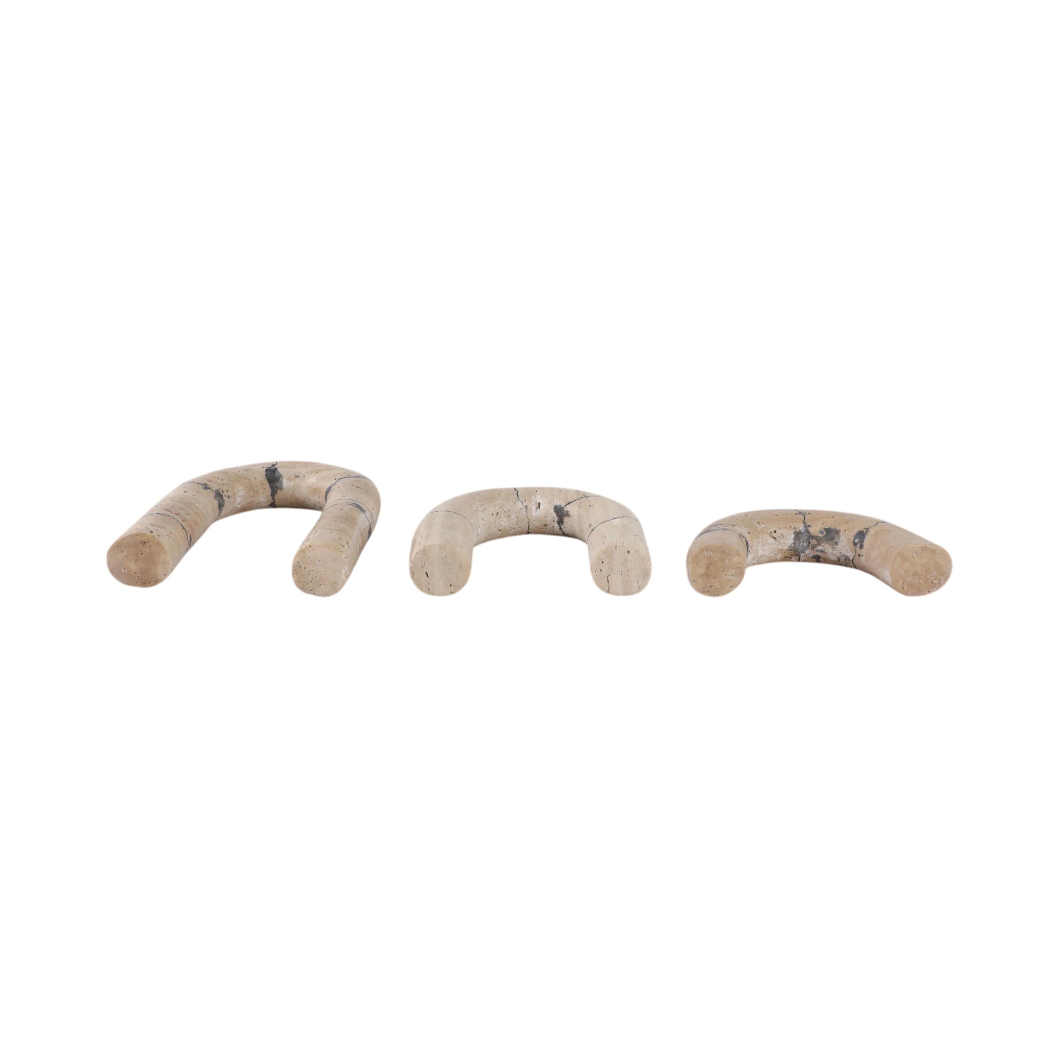 S/3 10" Gorda Crackle Travertine Arches - Image 9
