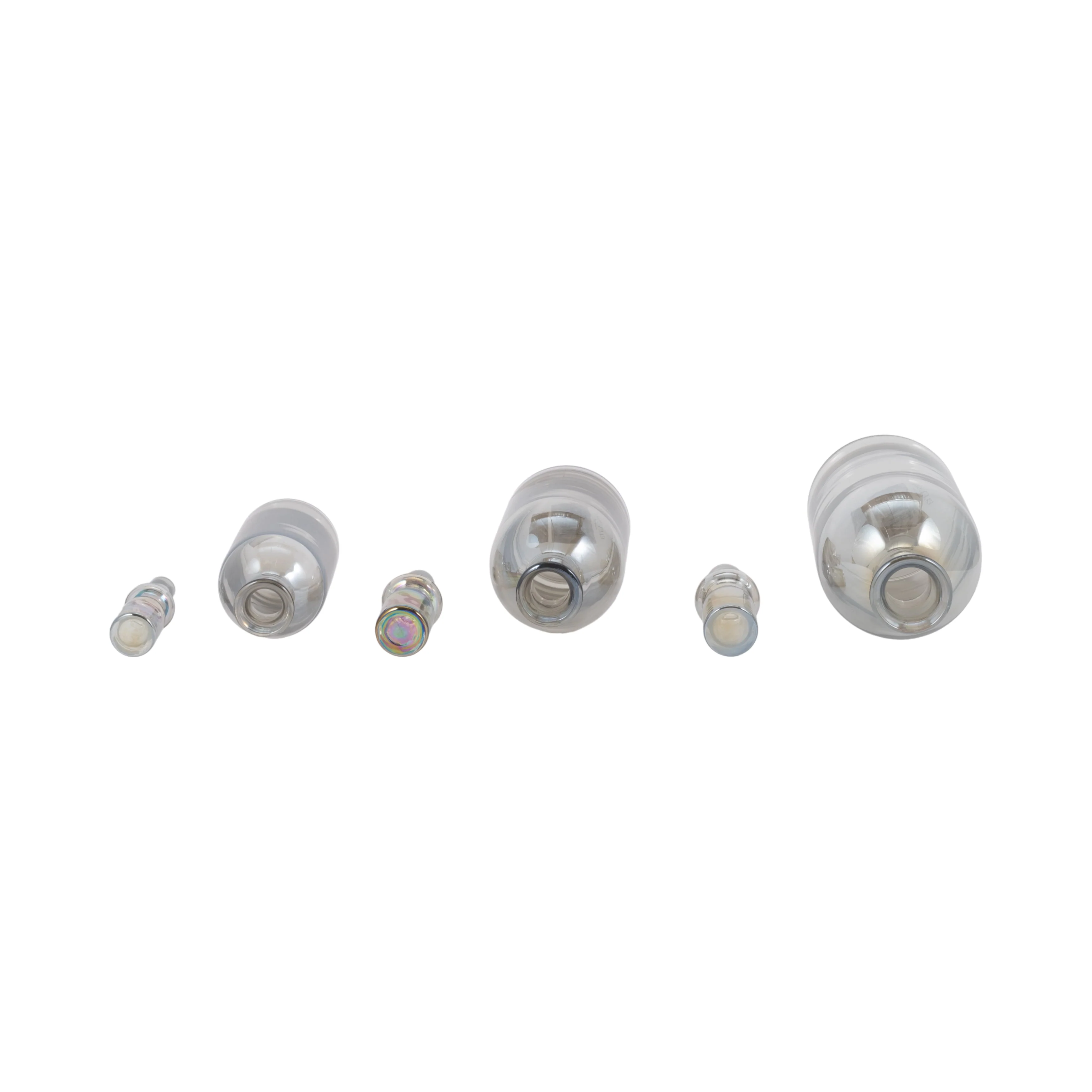 S/3 13/14/16" Callum Gray Glass Bottles, Gray - Image 15