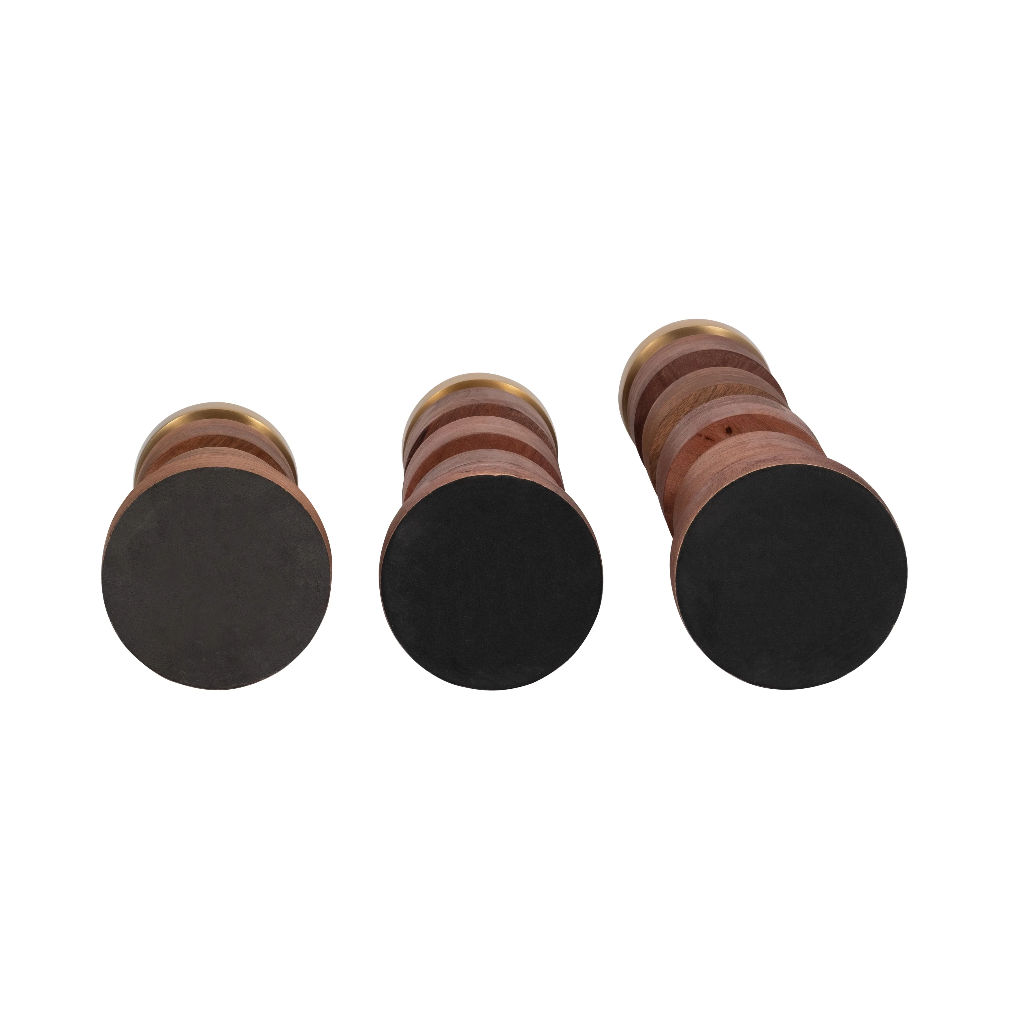 S/3 13/17/22" Hollis Wood Candle Sticks, Brown - Image 15