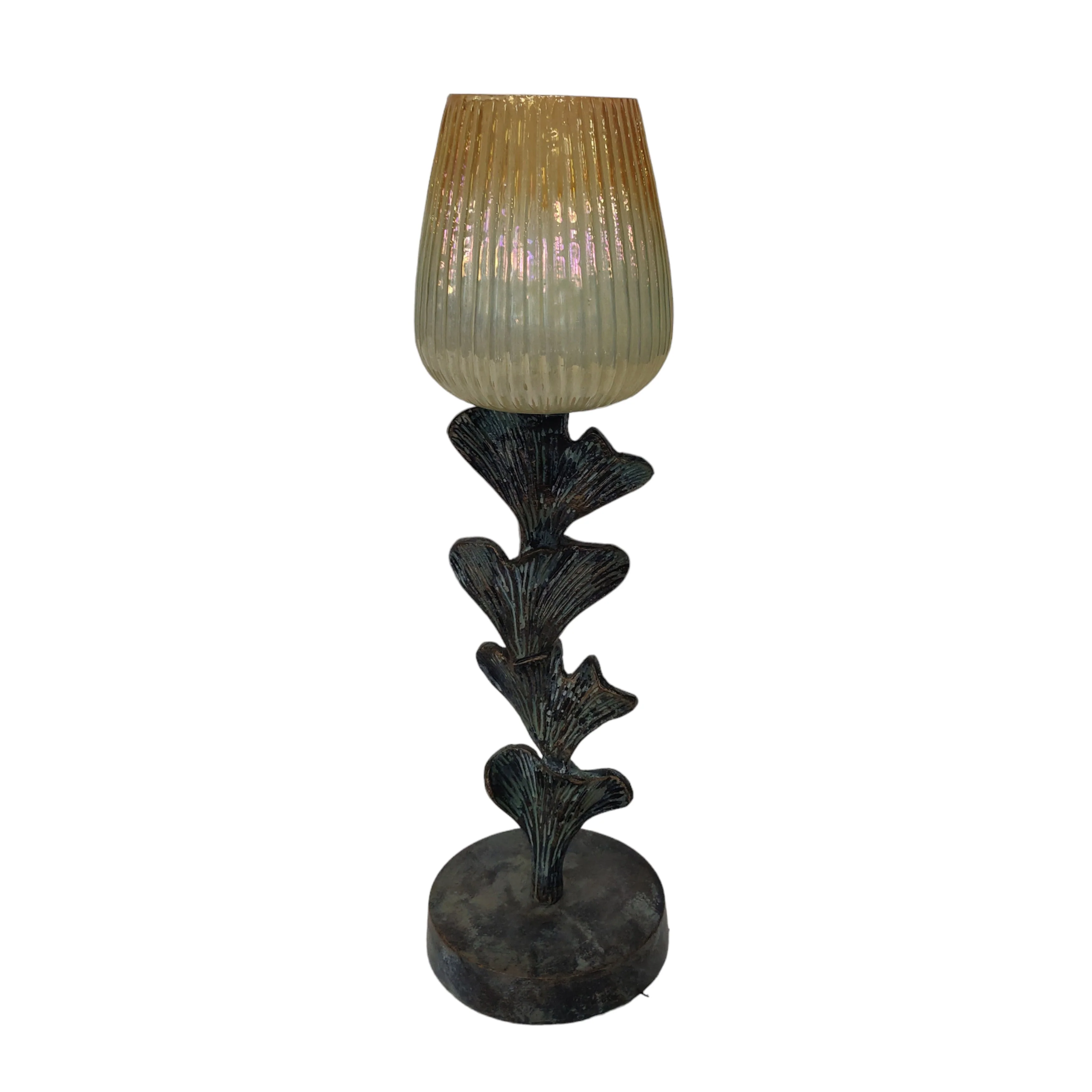 S/3 17/20/23" Yarrow Candleholders, Gray - Image 2