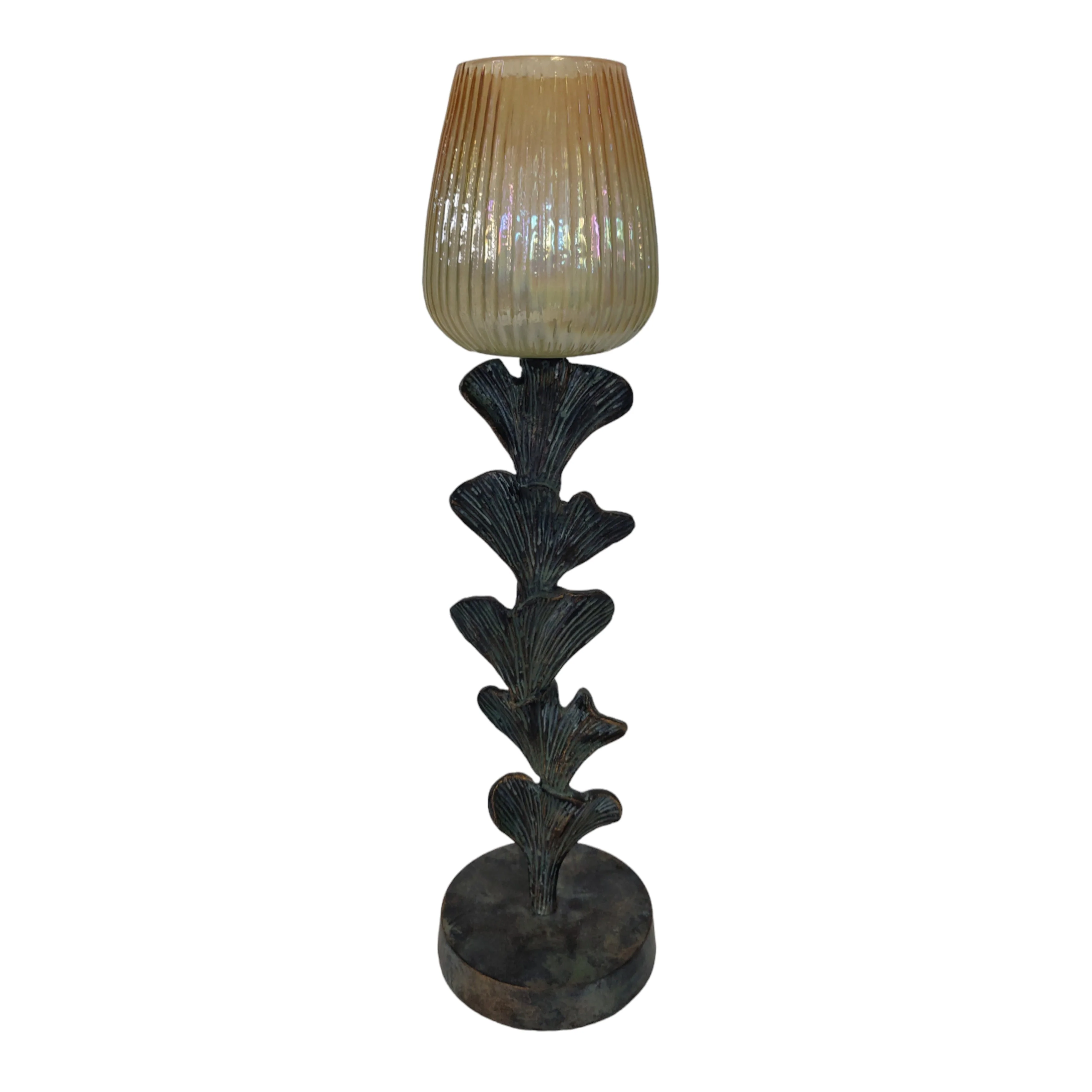 S/3 17/20/23" Yarrow Candleholders, Gray - Image 3