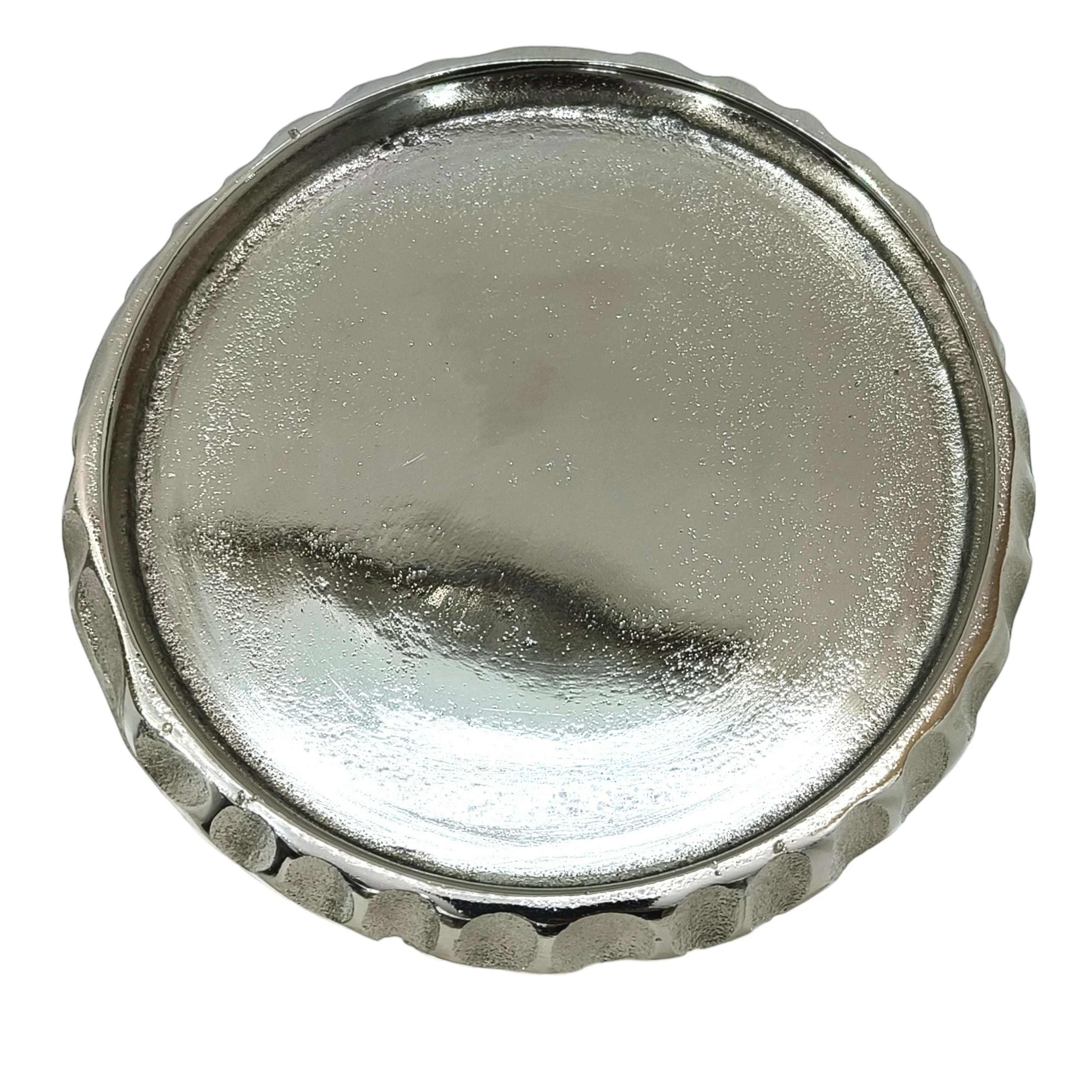 S/3 26/32/40" Crestin Silver Tall Candleholders Kd - Image 2