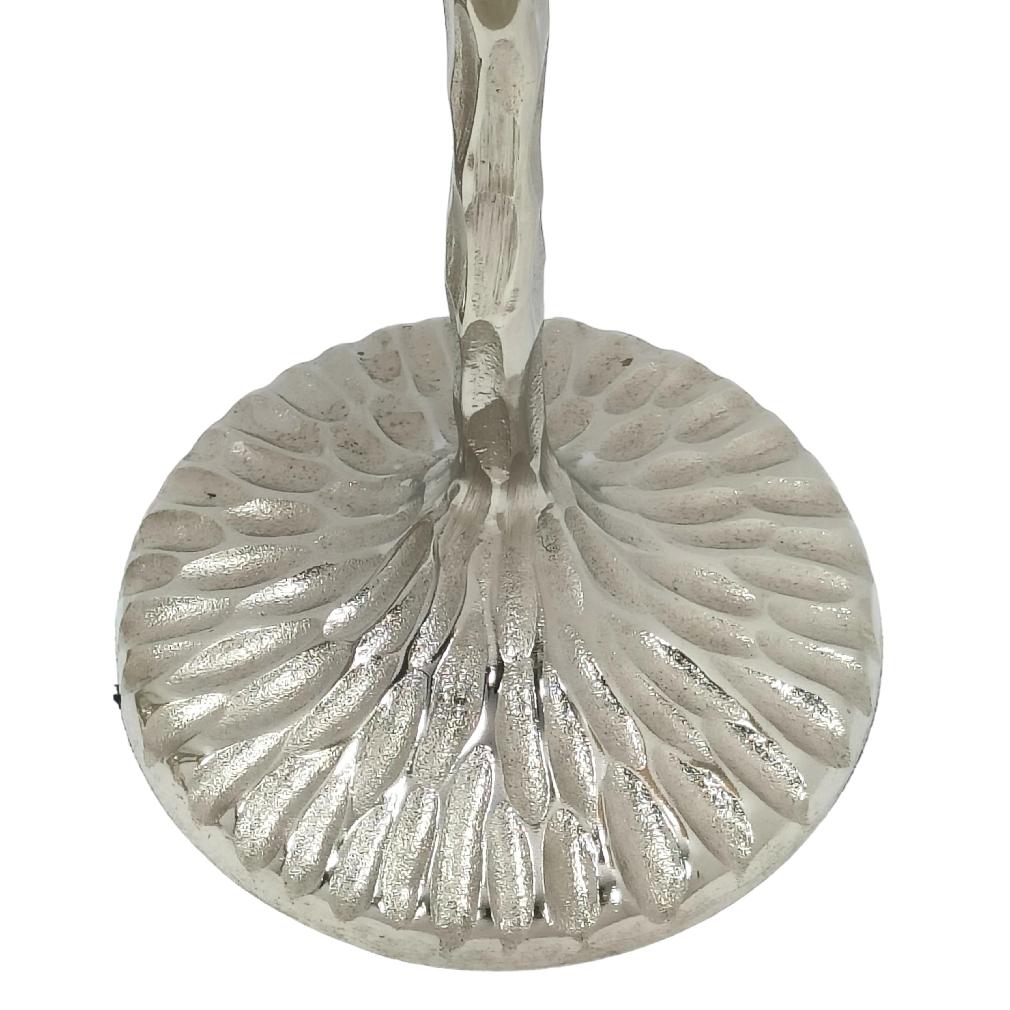 S/3 26/32/40" Crestin Silver Tall Candleholders Kd - Image 3