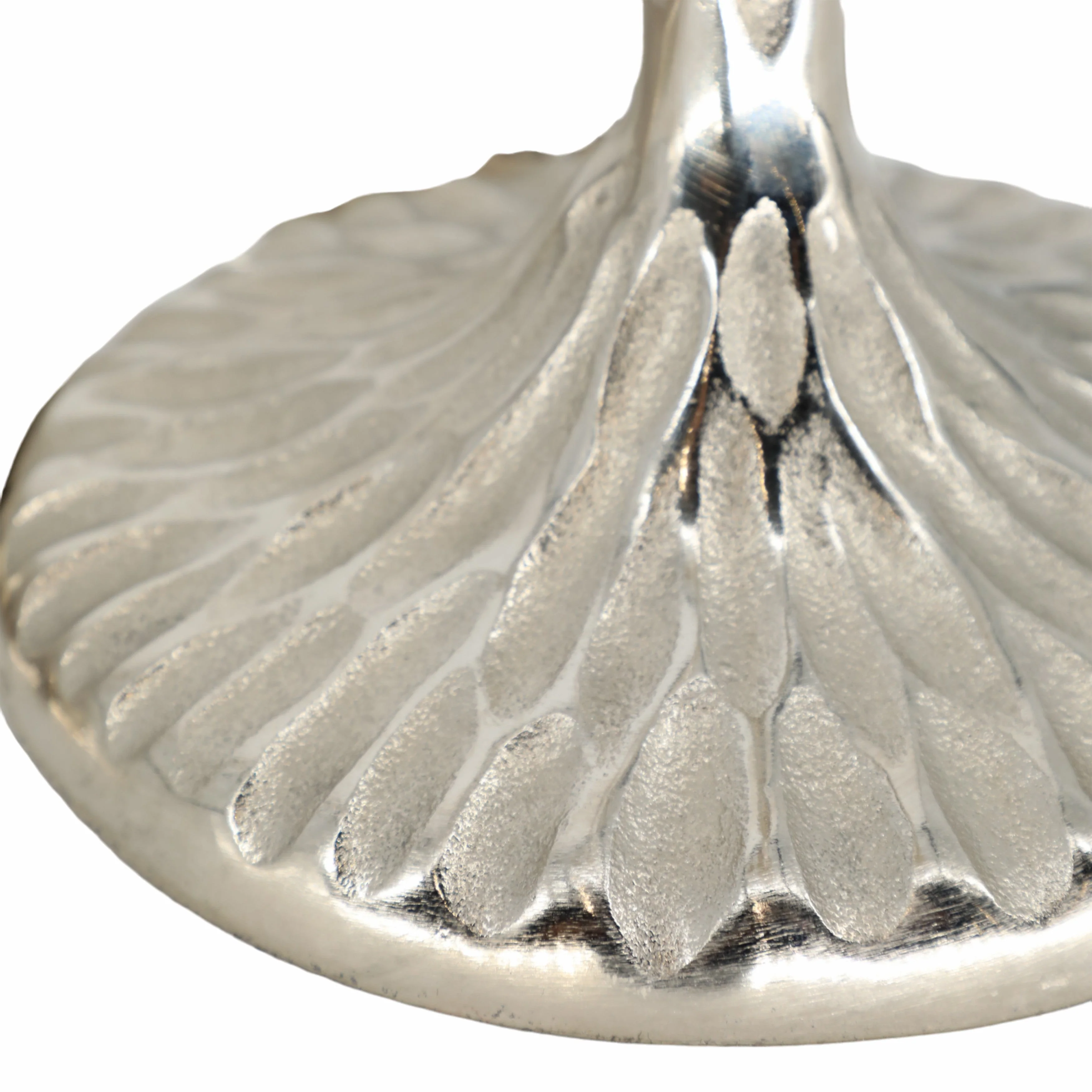 S/3 26/32/40" Crestin Silver Tall Candleholders Kd - Image 8