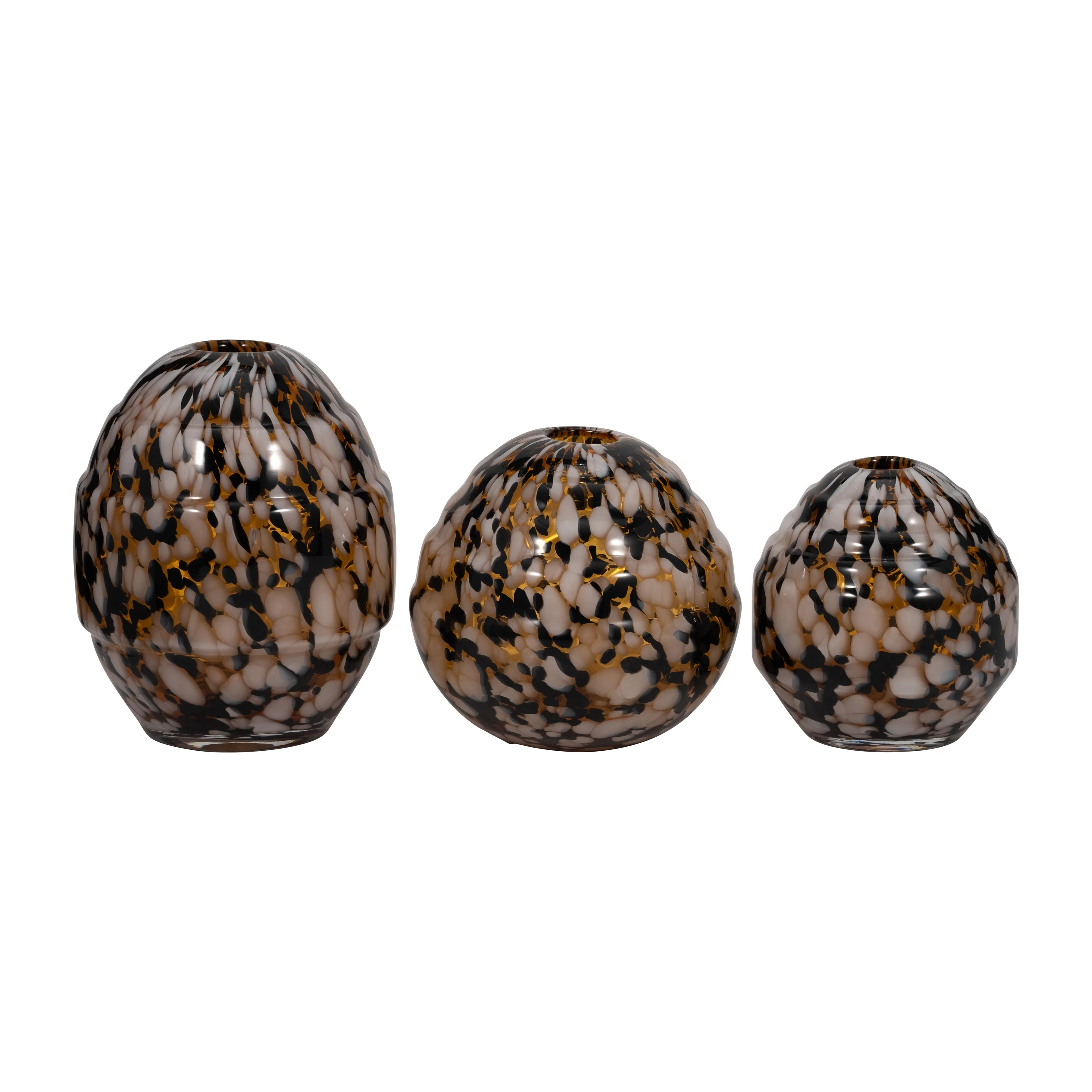 S/3 6/7/8" Dara Amber Specked Vases - Image 11