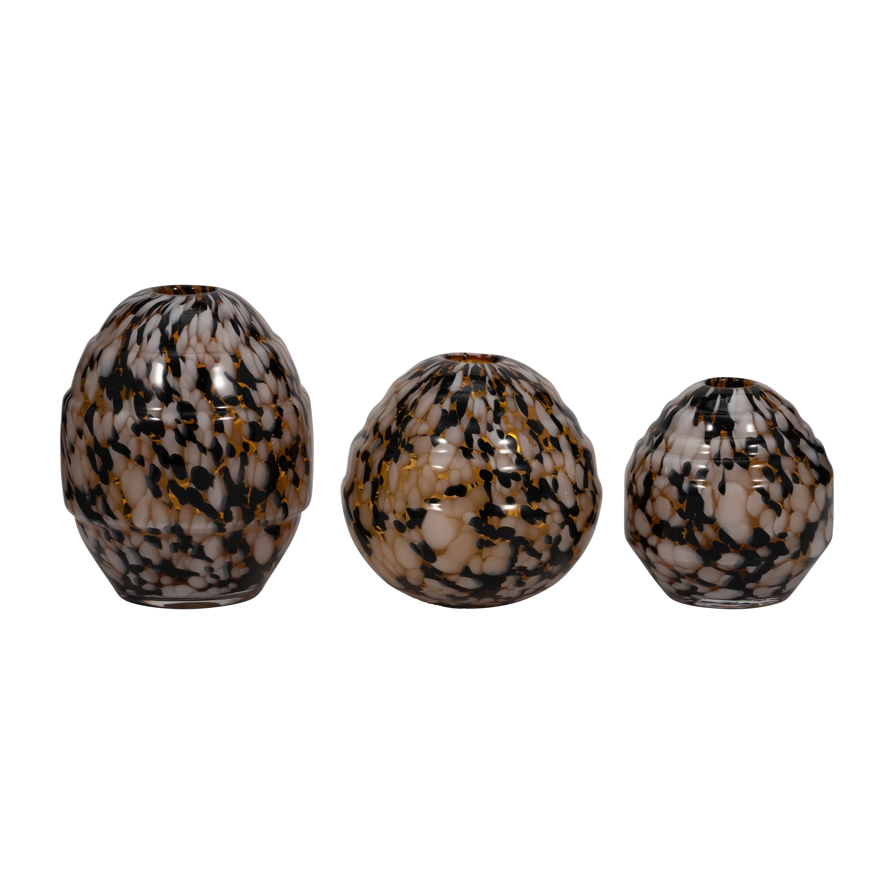 S/3 6/7/8" Dara Amber Specked Vases - Image 13
