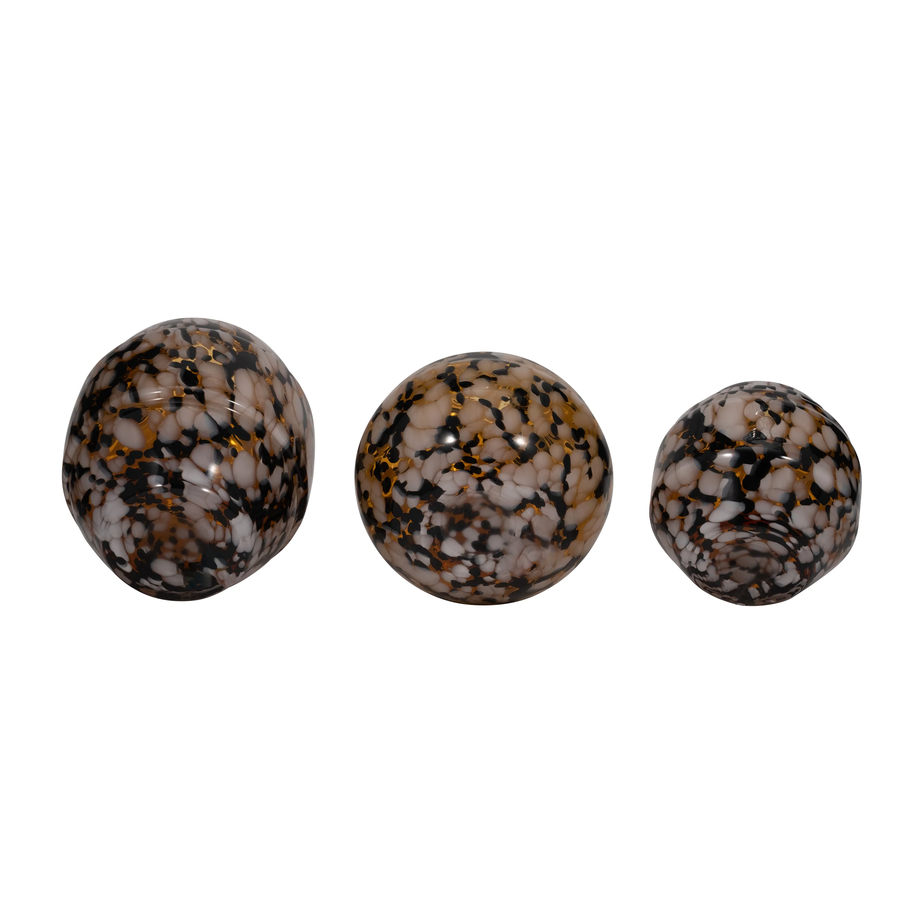 S/3 6/7/8" Dara Amber Specked Vases - Image 18