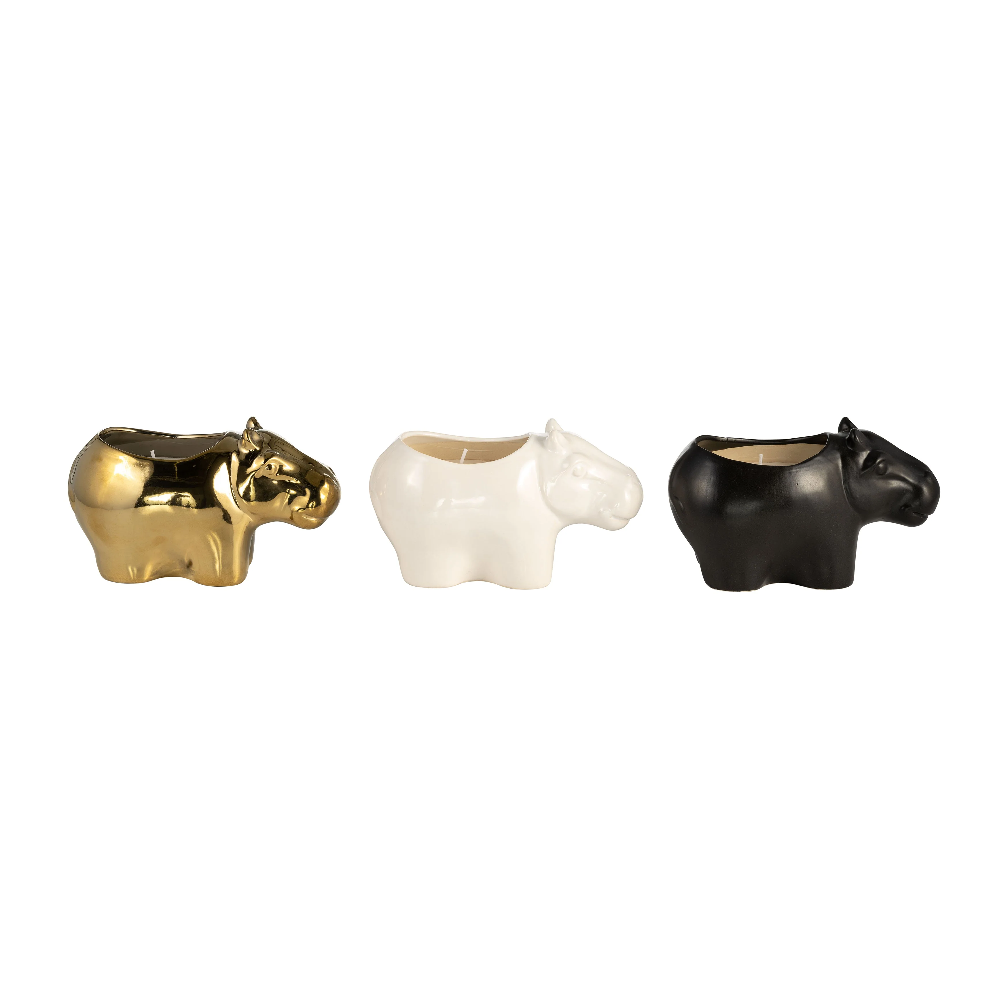 S/3, 7" 9 Oz Orange Goji Berry Hippo Candle, Multi - Image 11