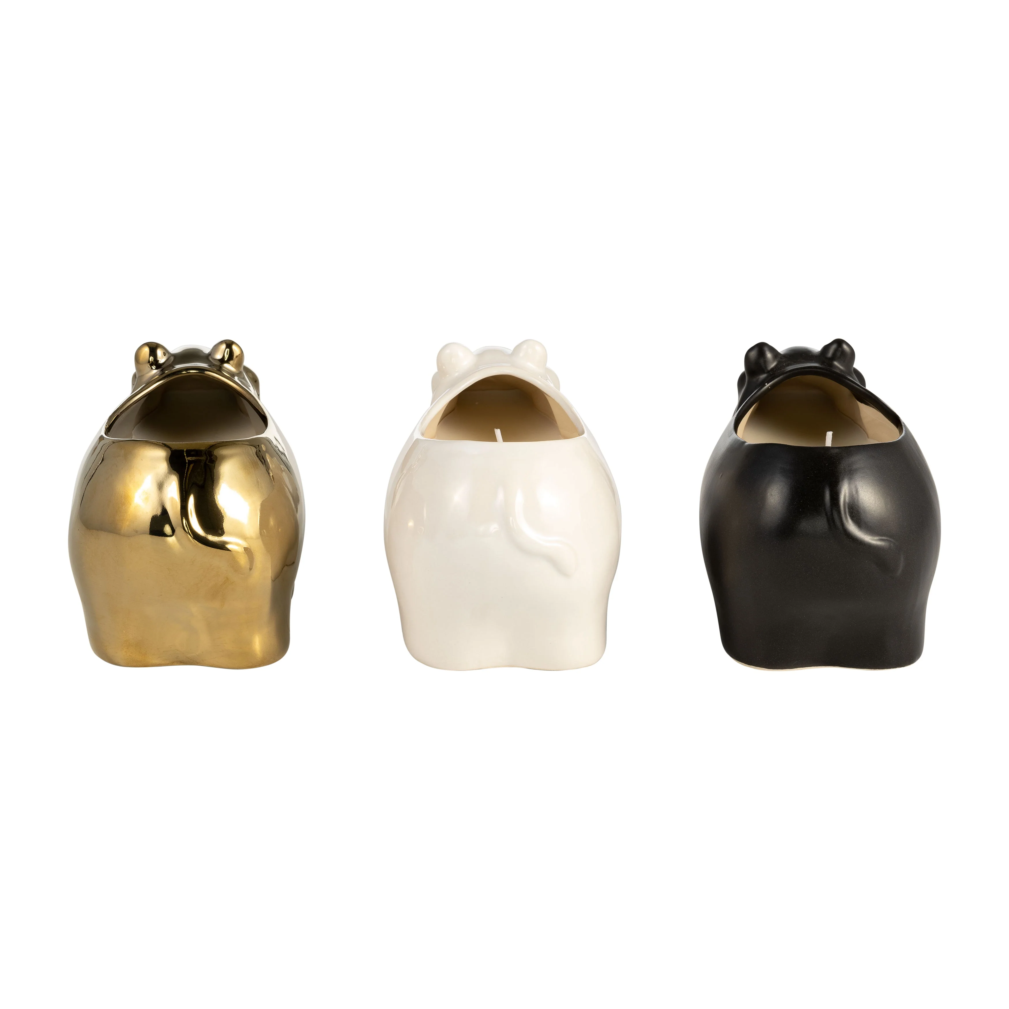 S/3, 7" 9 Oz Orange Goji Berry Hippo Candle, Multi - Image 13