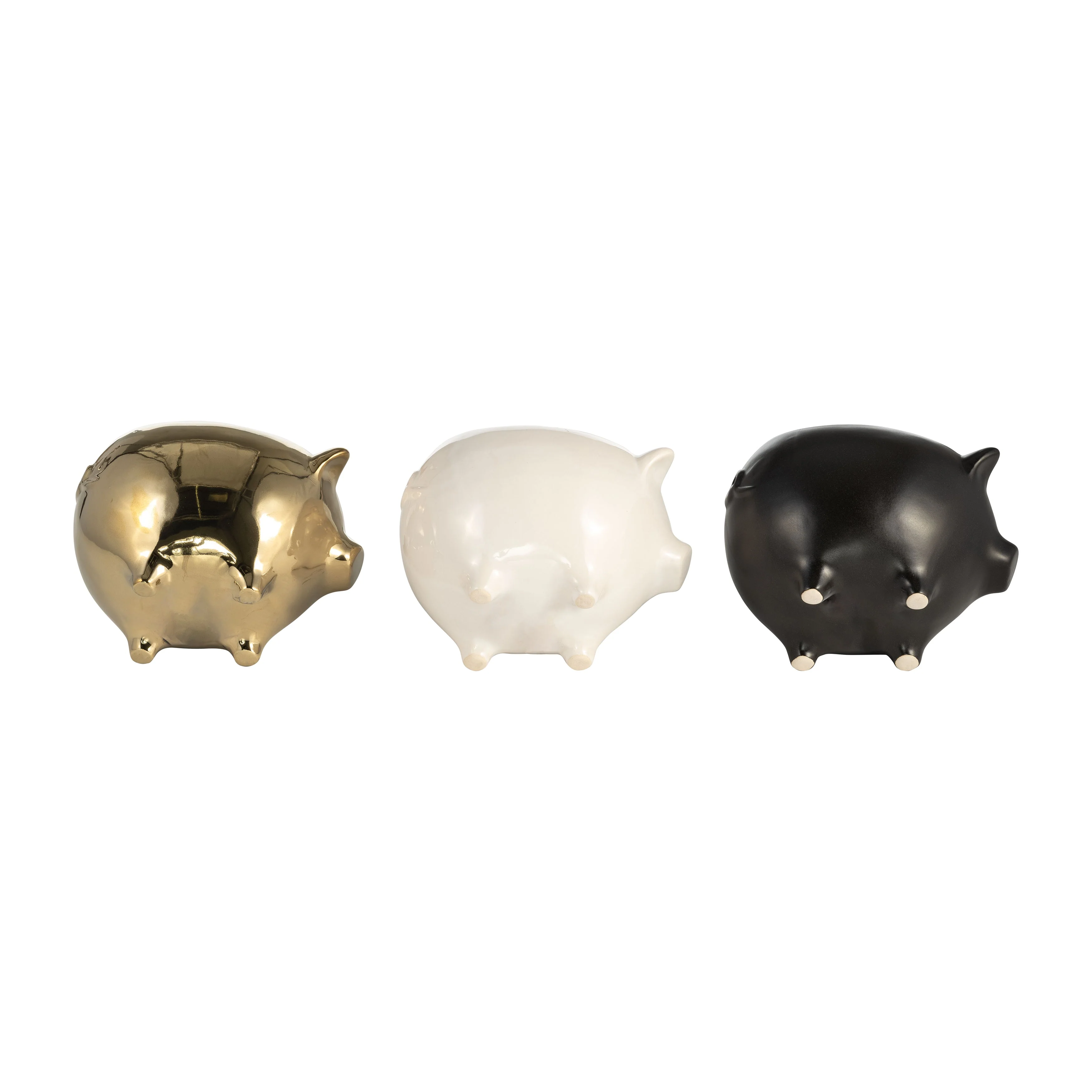 S/3 7" 9 Oz Vanilla Sandalwood Pig Candle, Multi - Image 7