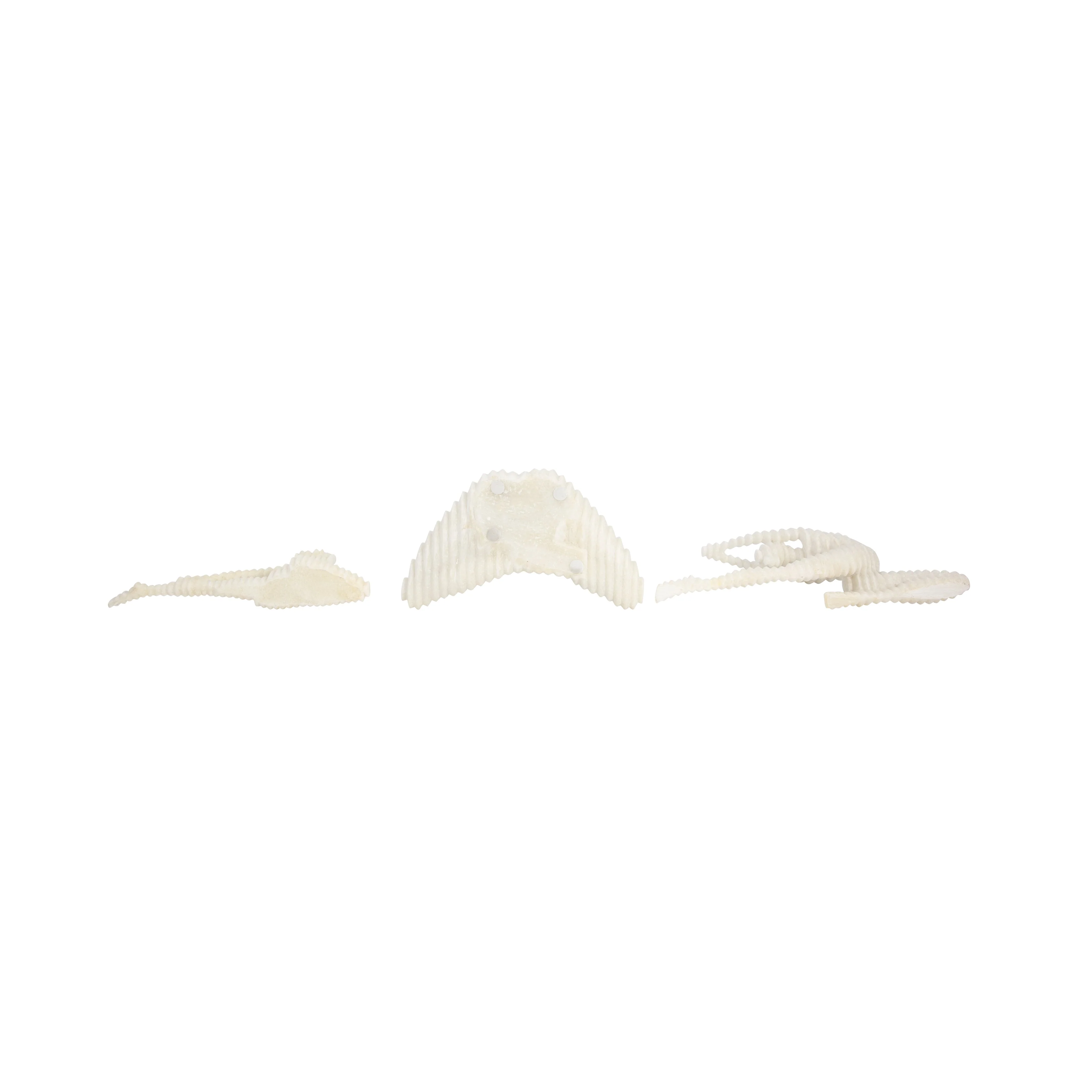 S/3 9/10/16" Ketsora Yoga Statuary, White - Image 17
