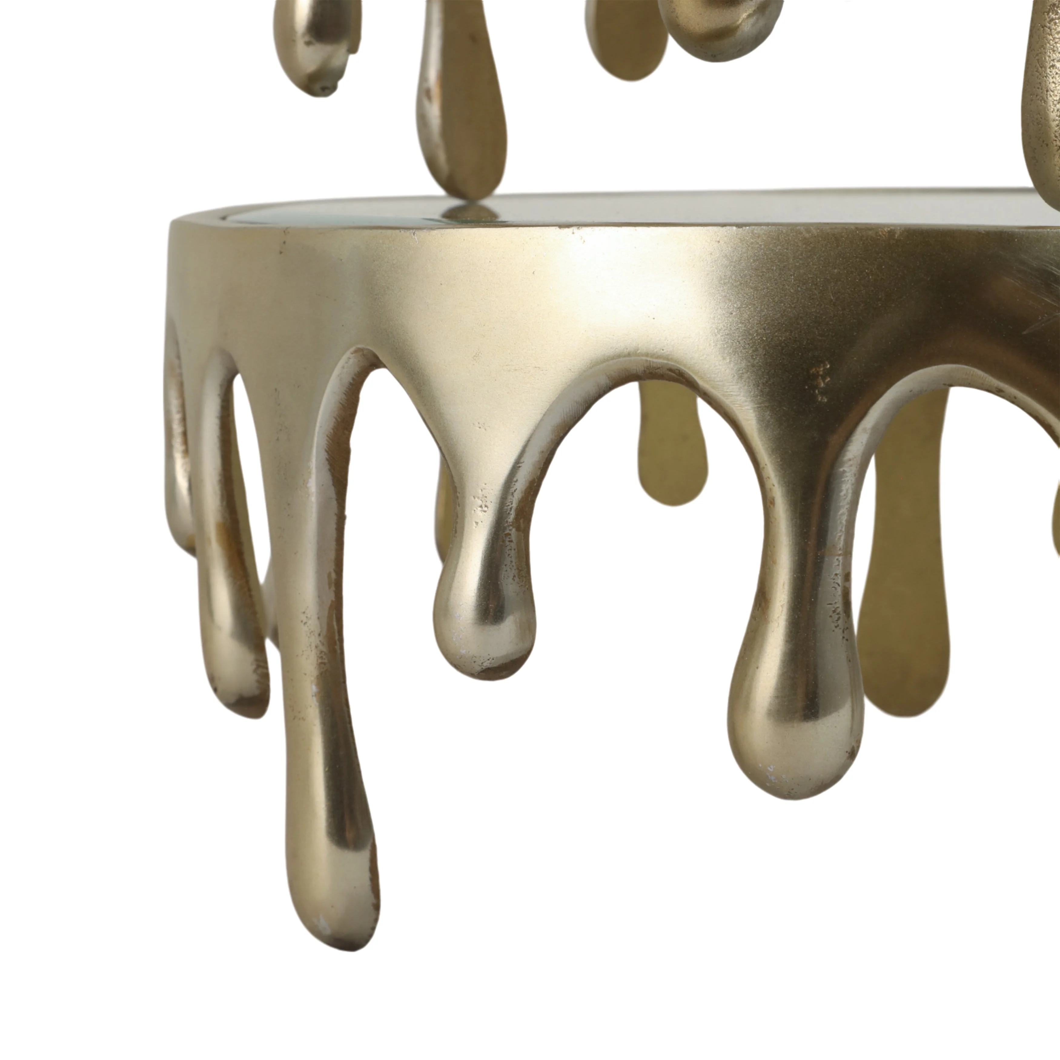 S/3 9/12/14" Nevis Glass And Aluminum Risers - Image 8