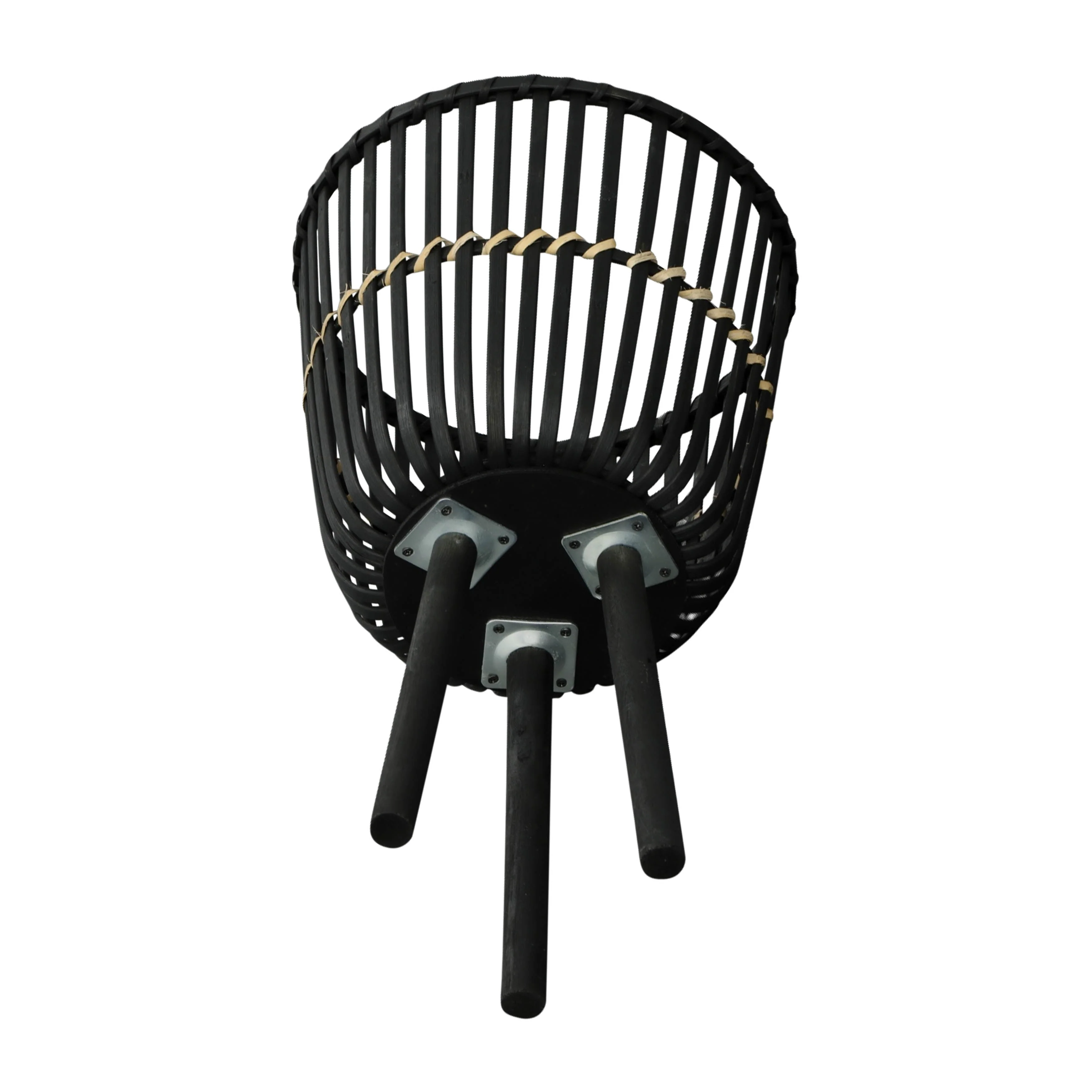 S/3 BAMBOO FOOTED PLANTERS 11/13/15", BLACK - Image 13