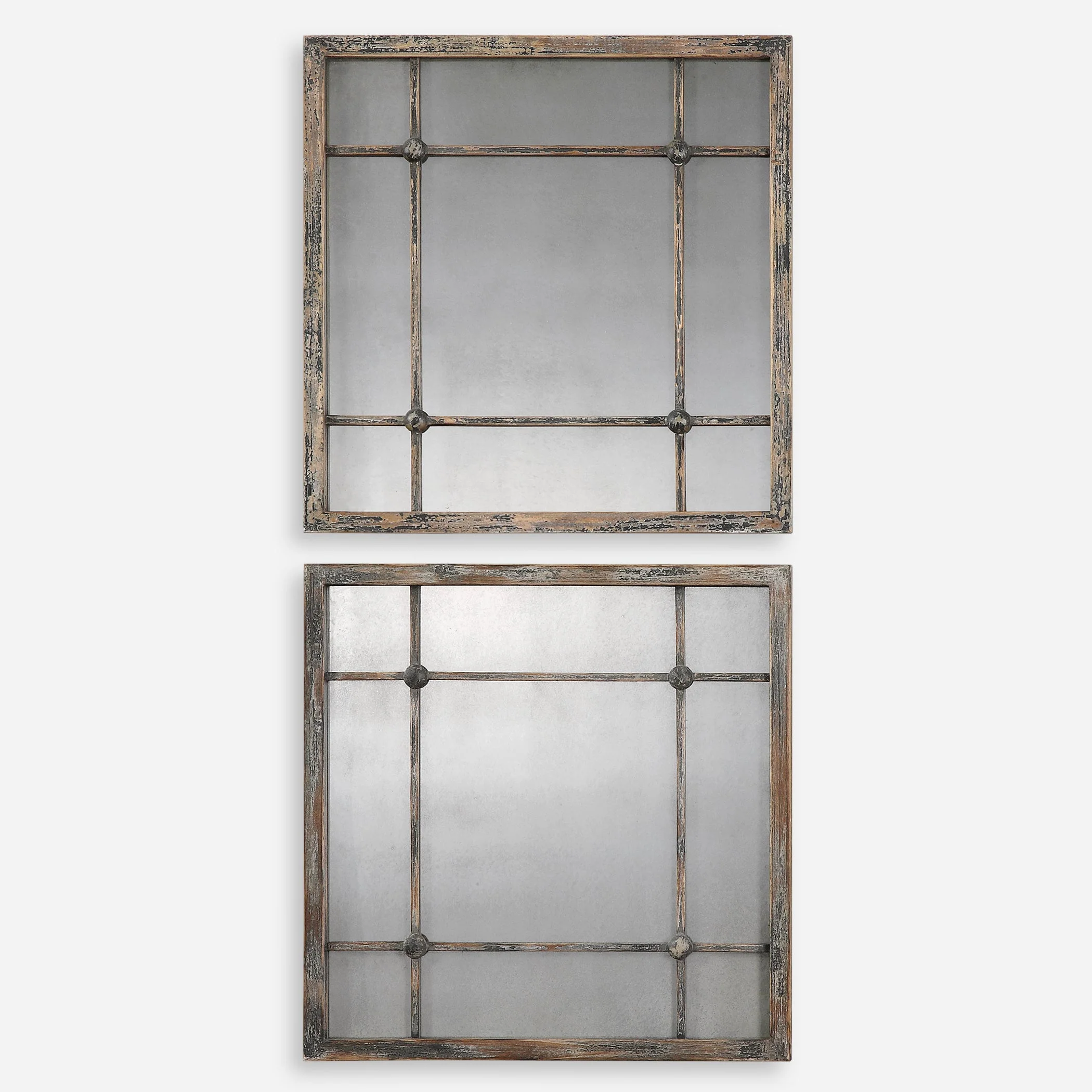 Saragano Square Mirrors, S/2 - Image 2