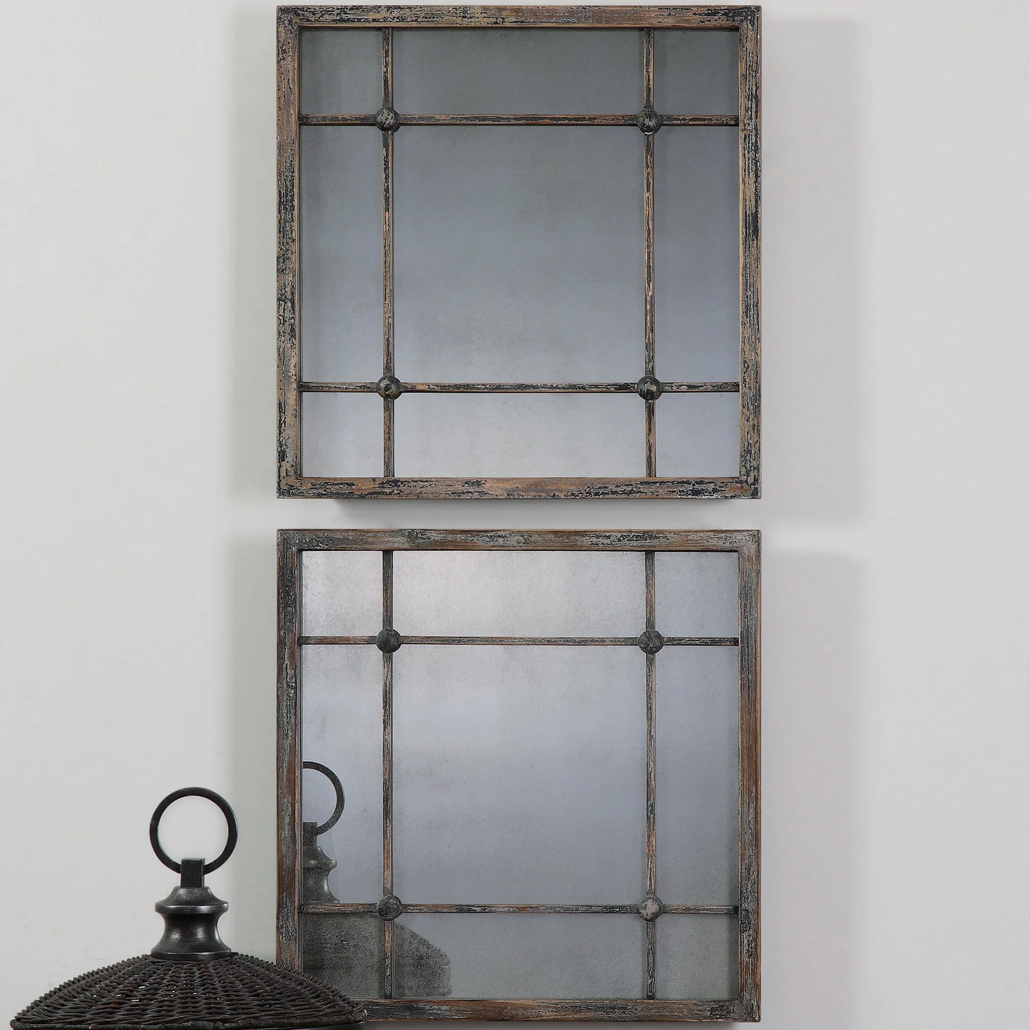Saragano Square Mirrors, S/2 - Image 3