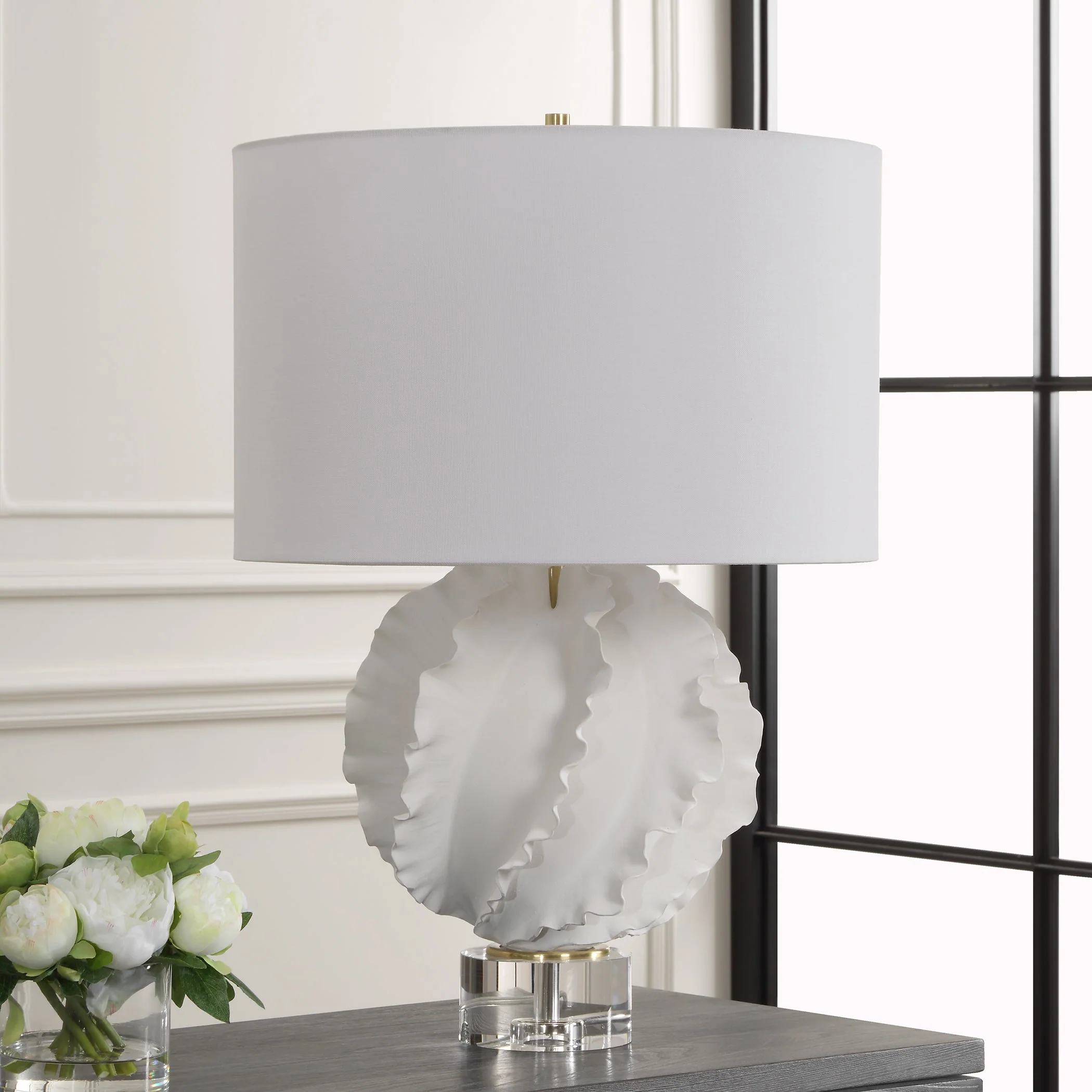 Saylor White Table Lamp - Image 3