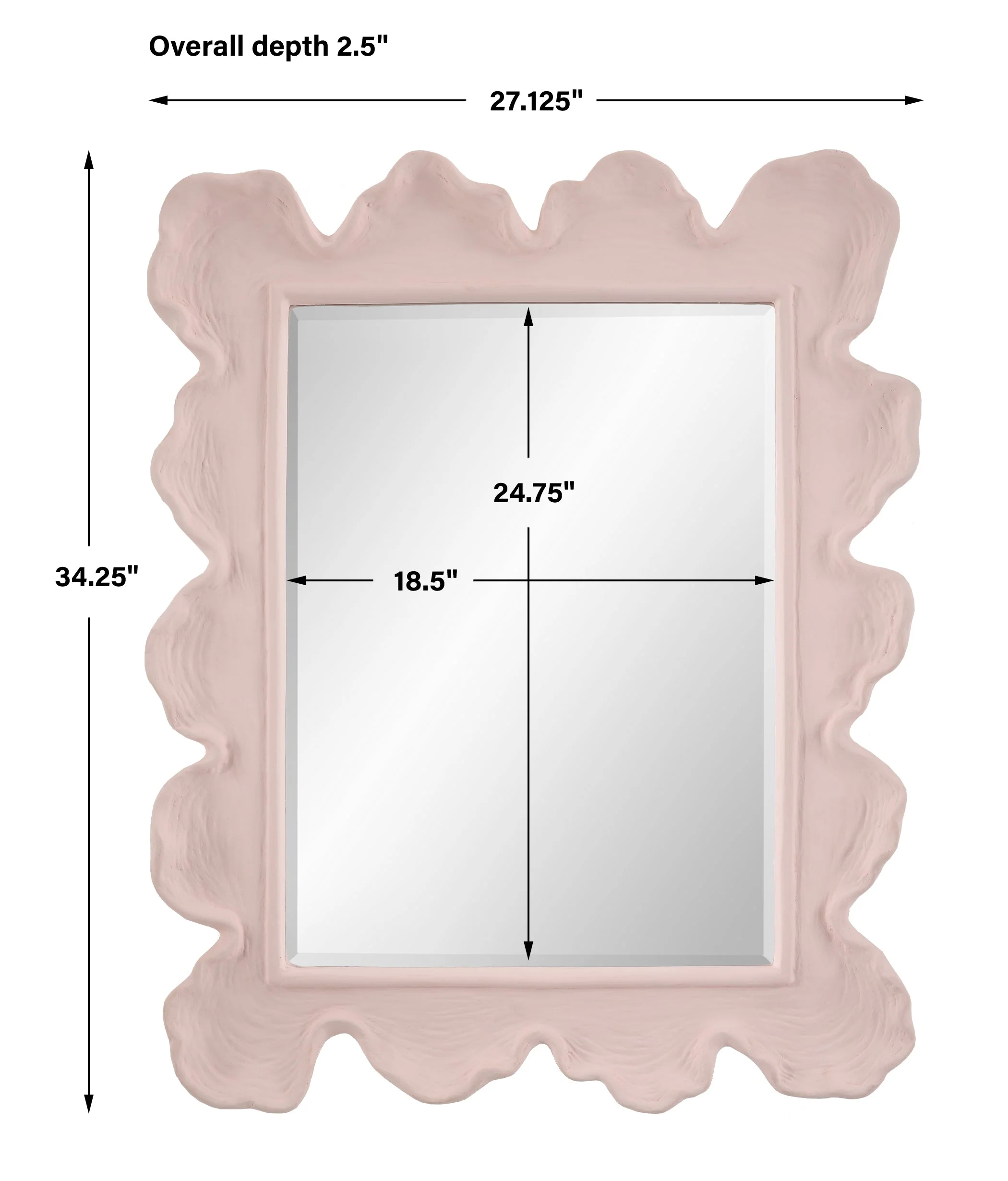 Sea Coral Mirror, Pink - Image 6