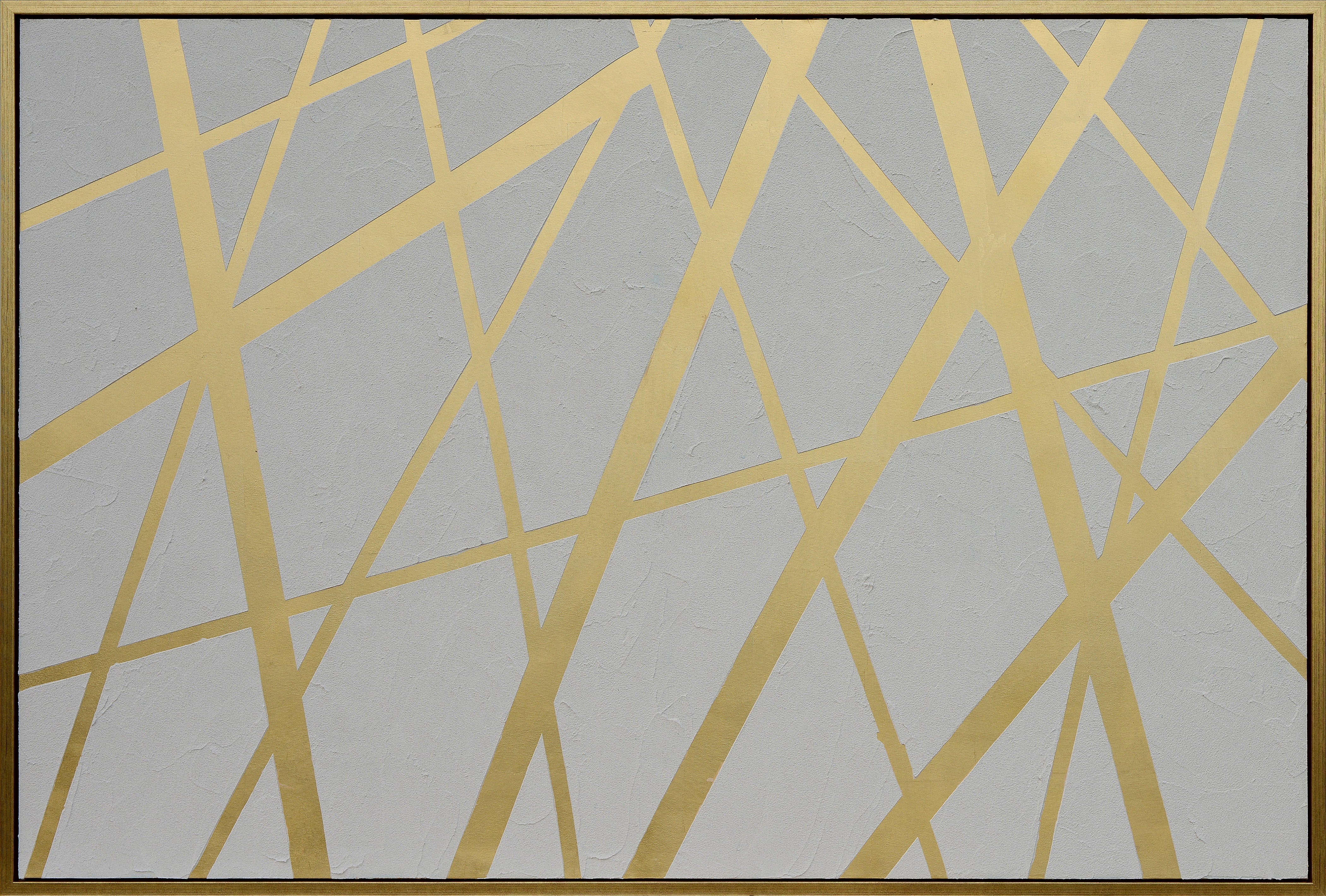 Sepia Lines Framed Painting