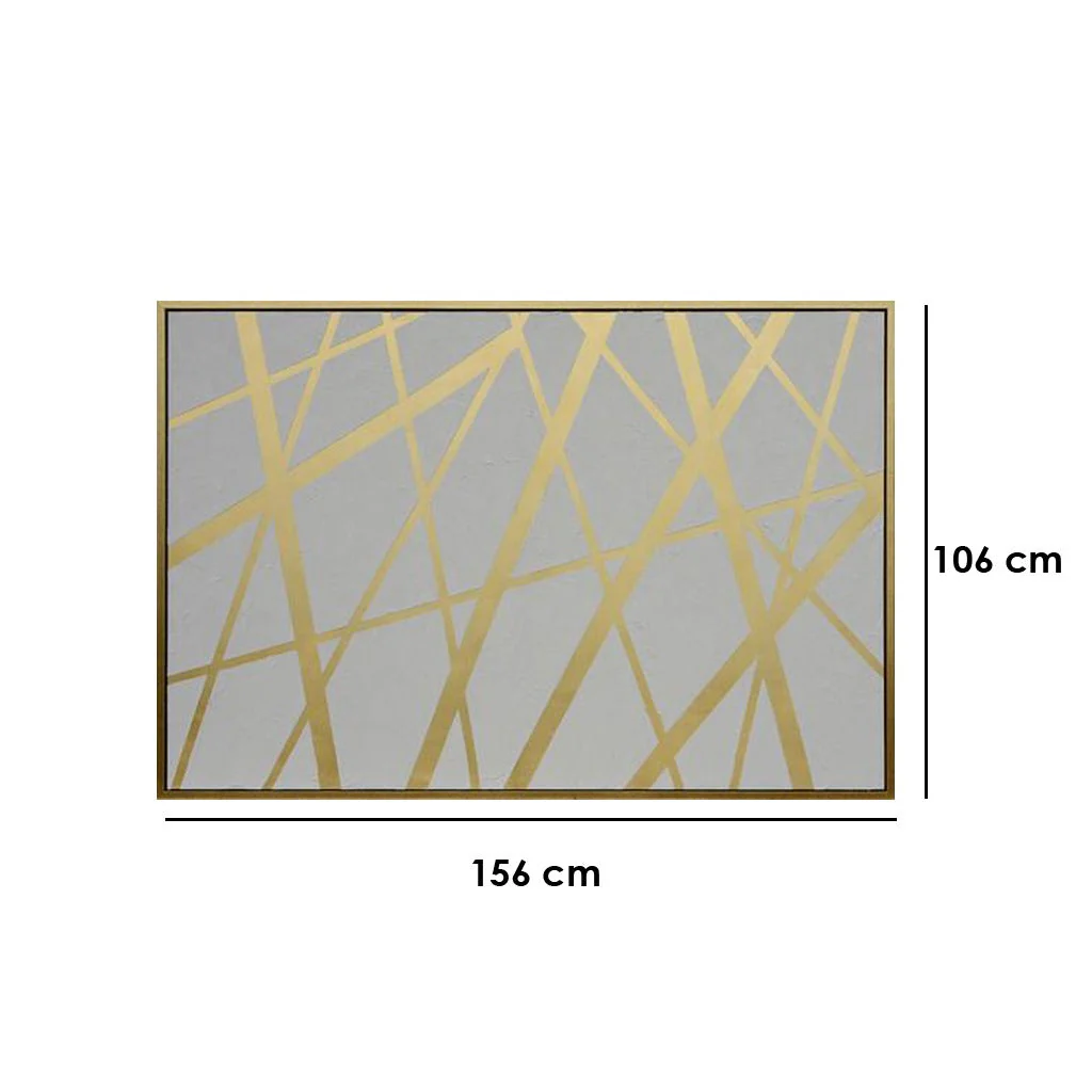 Sepia Lines Framed Painting - Image 2