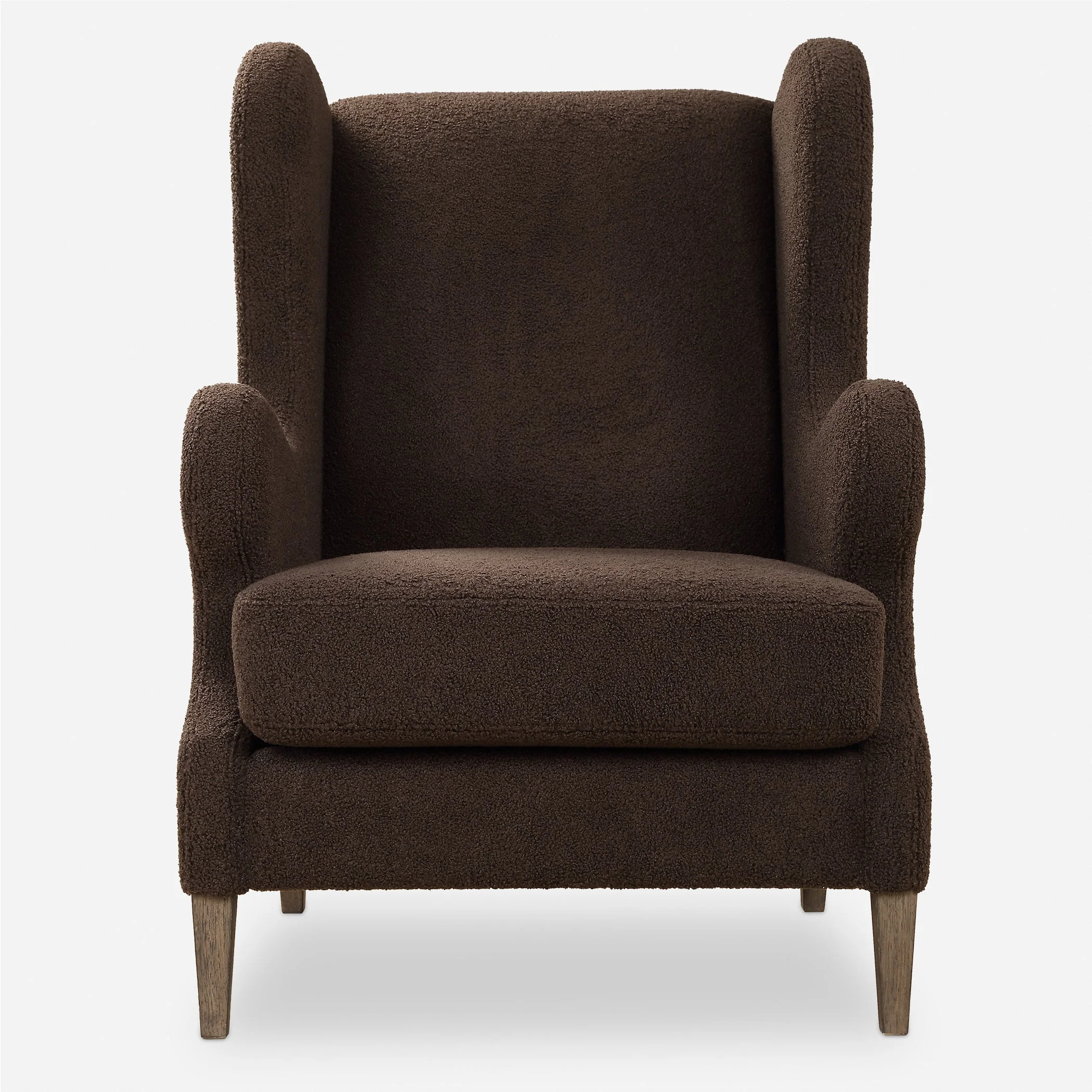 Serpentine Brown Fabric Accent Chair - Image 2