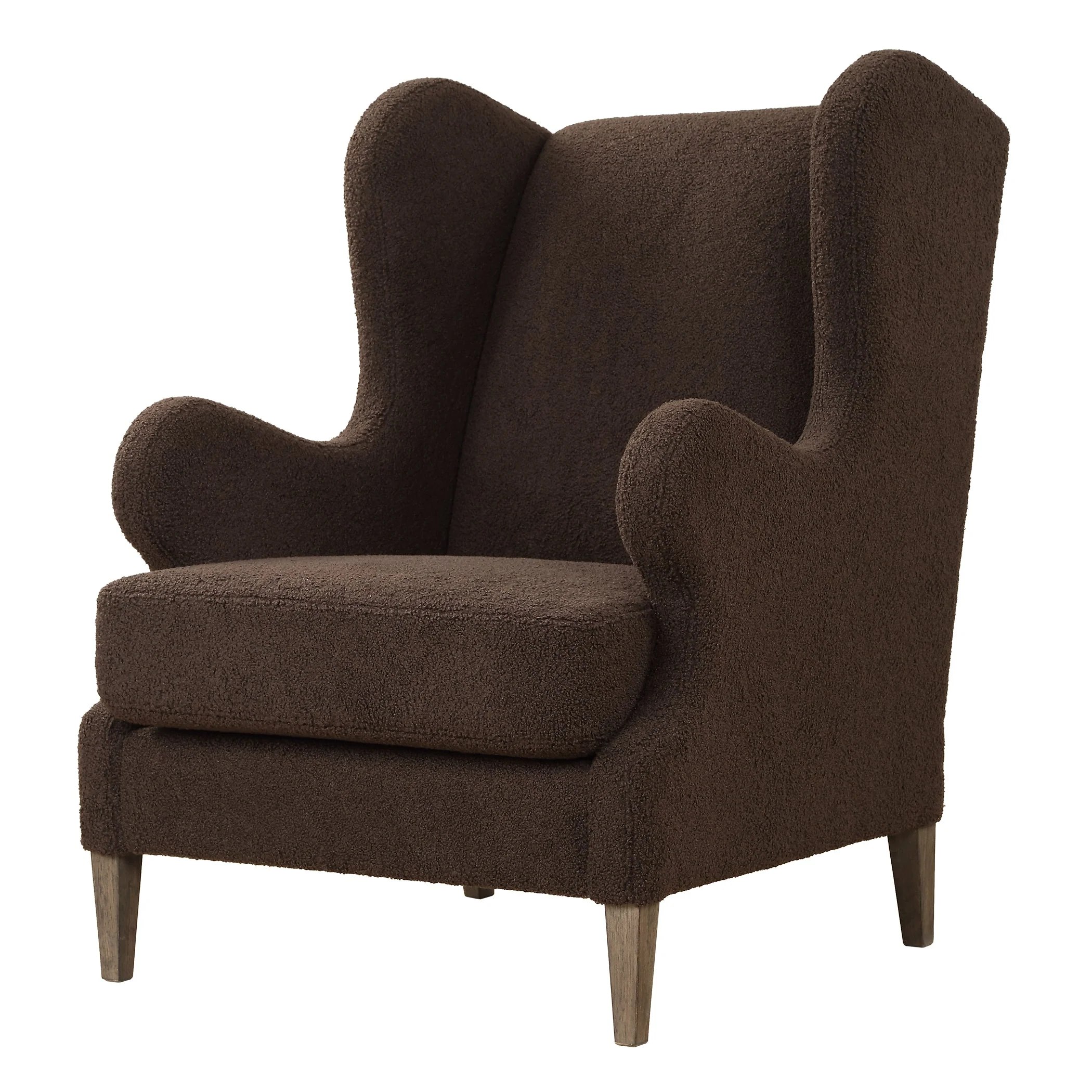 Serpentine Brown Fabric Accent Chair - Image 5