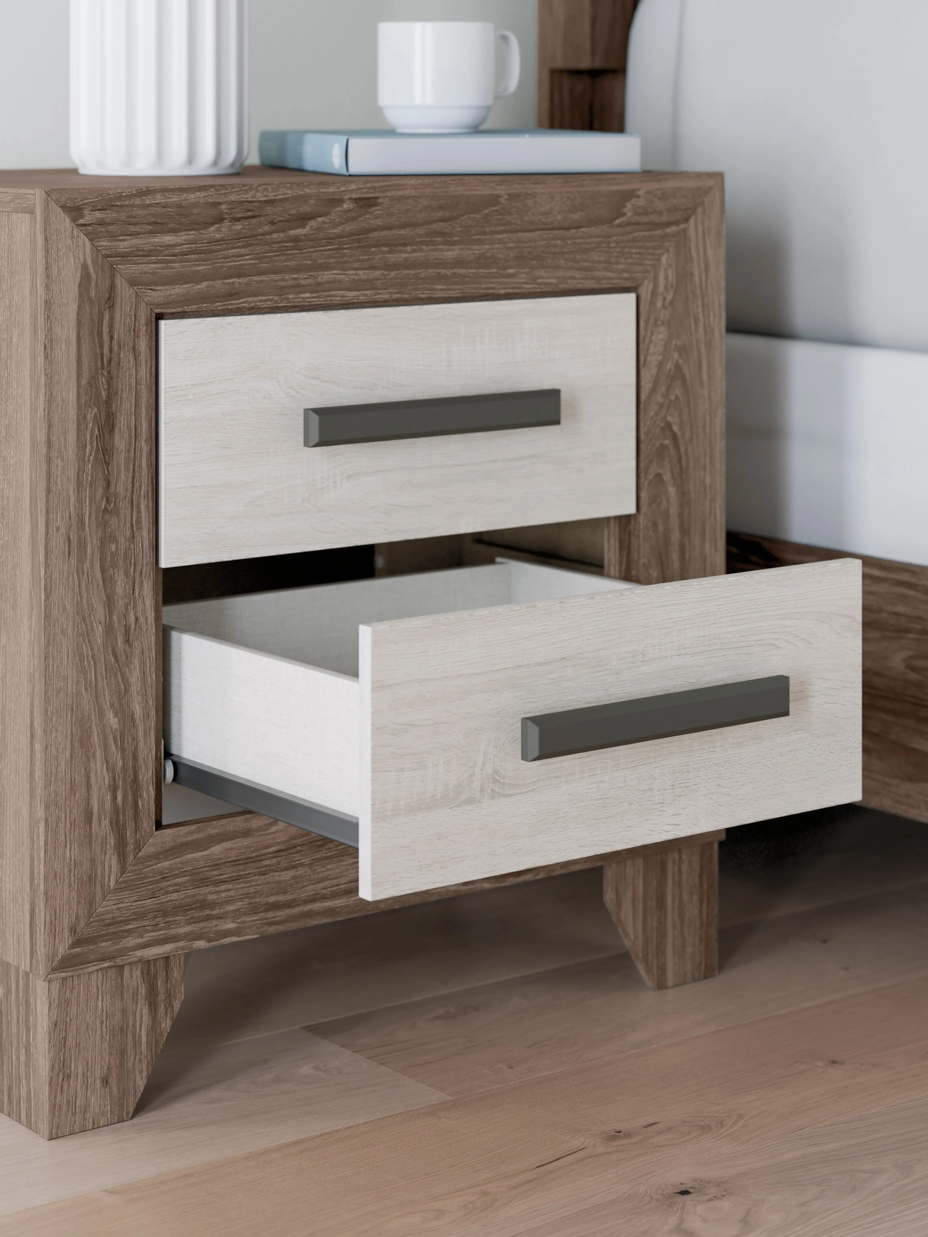 Sharnari Two Drawer Night Stand - Image 7