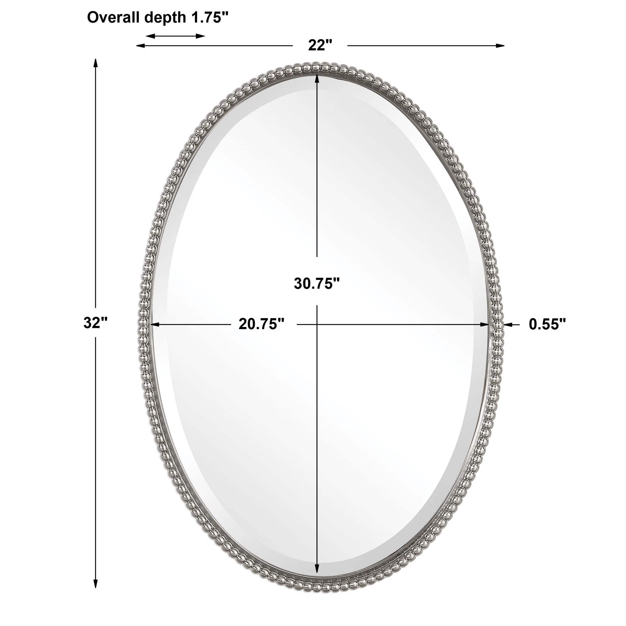 Sherise Oval Mirror - Image 5
