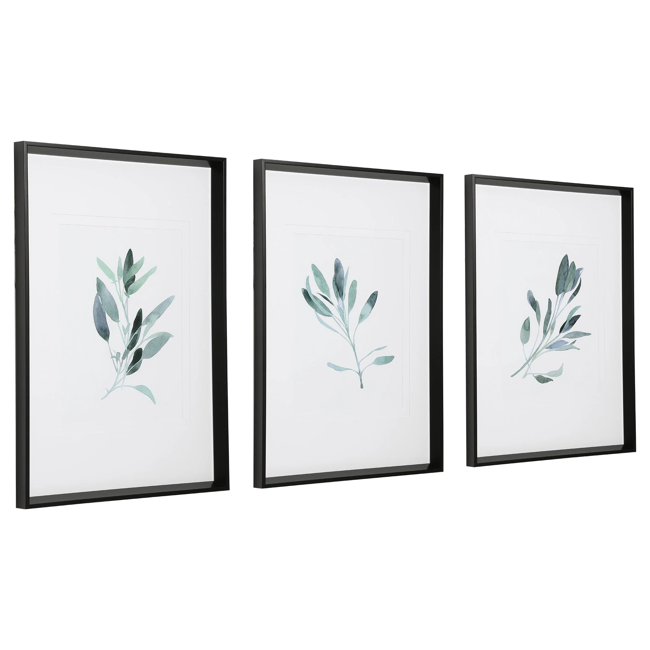 Simple Sage Framed Prints, S/3 - Image 7