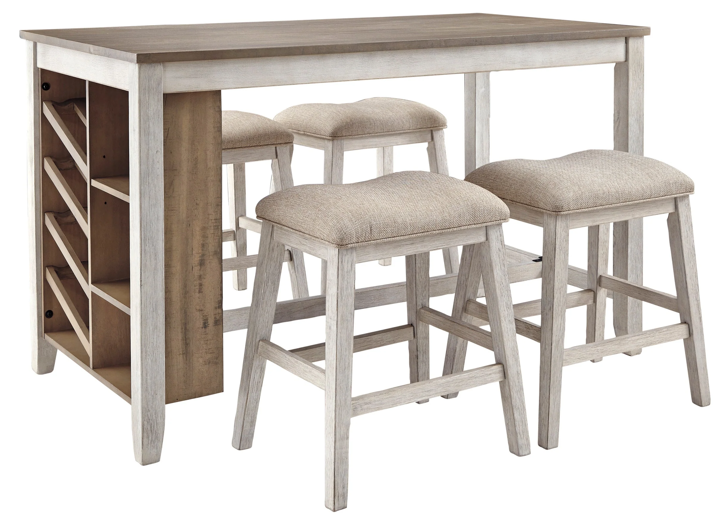 Ashley Homestore |RECT Counter Table w/Storage + 4 Chairs - Image 11