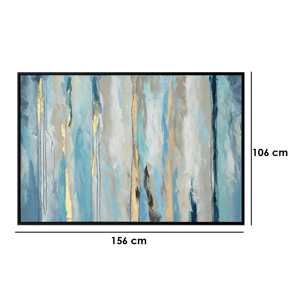 Sky Blues Handmade Oil Painting - Image 2