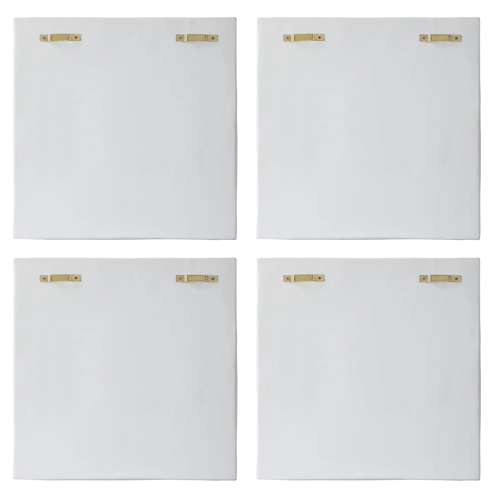 Snowdrift Scultped White Wall Decor, S/4 - Image 7