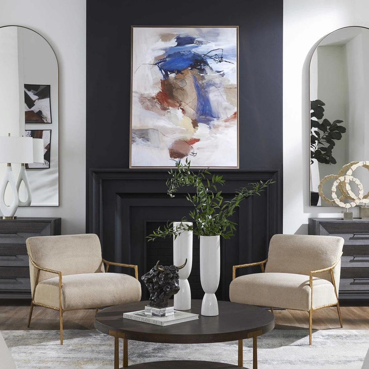 Subtle Nuances Framed Abstract Art - Image 3